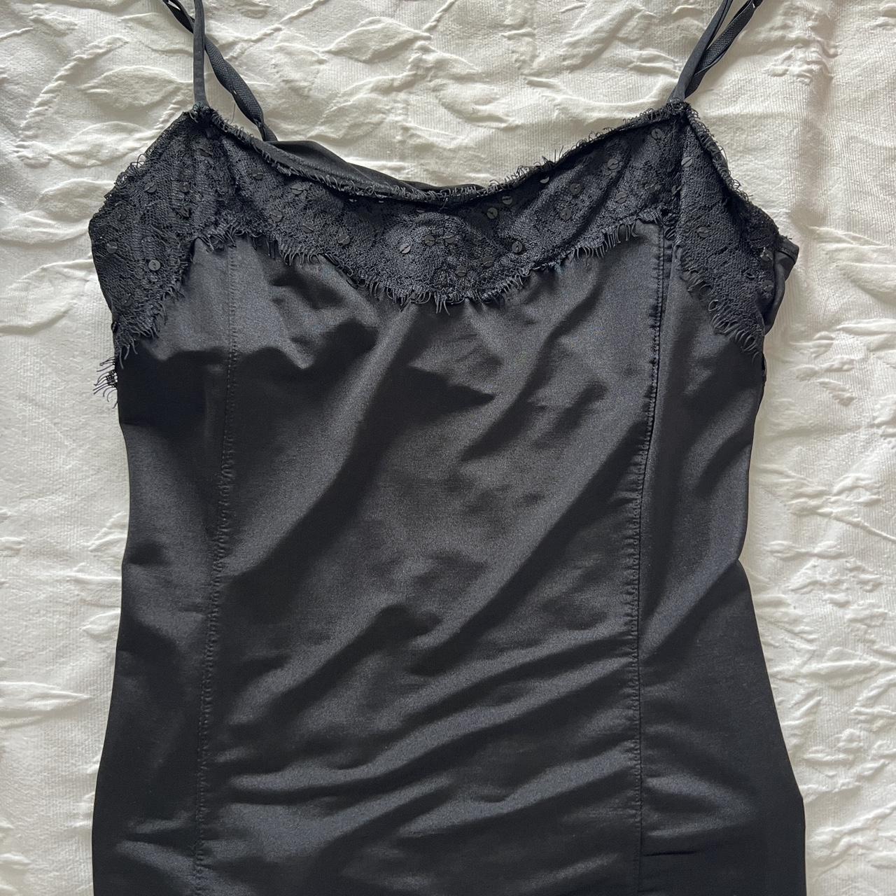 Vassaretti Black Lace Cami Tank♥️ Gorgeous square - Depop