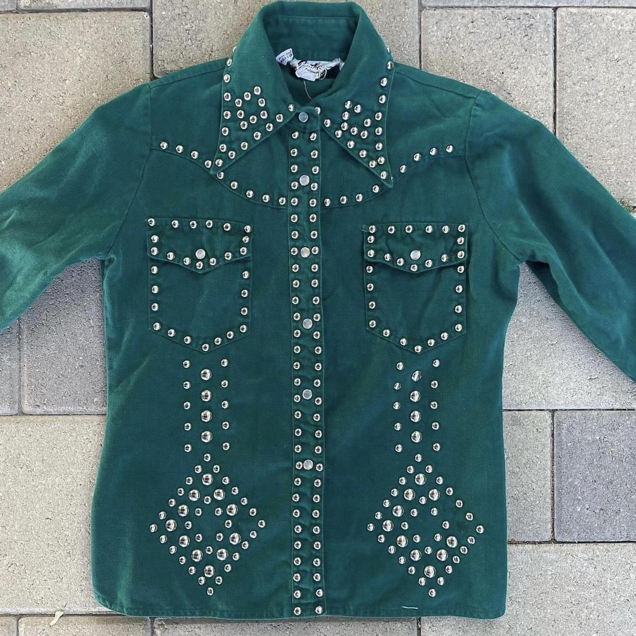 Vintage 60s 70s Roncelli Style Studded Shirt, One of...