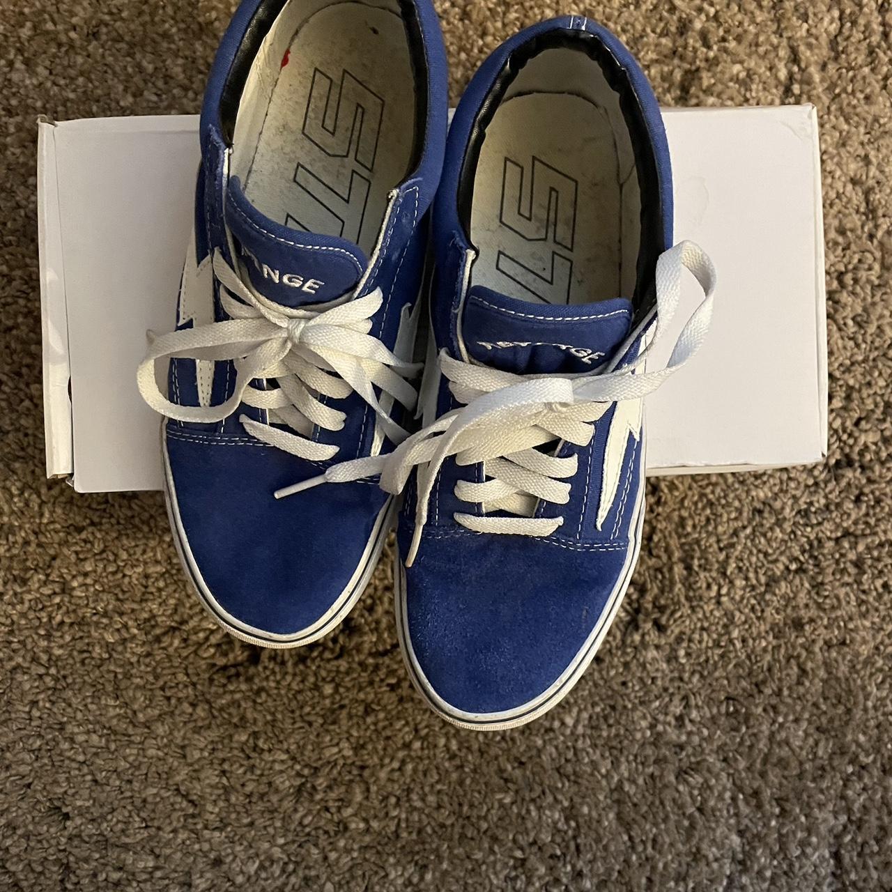 REVENGE x STORM -BLUE SUEDE -Size: Ian Depop