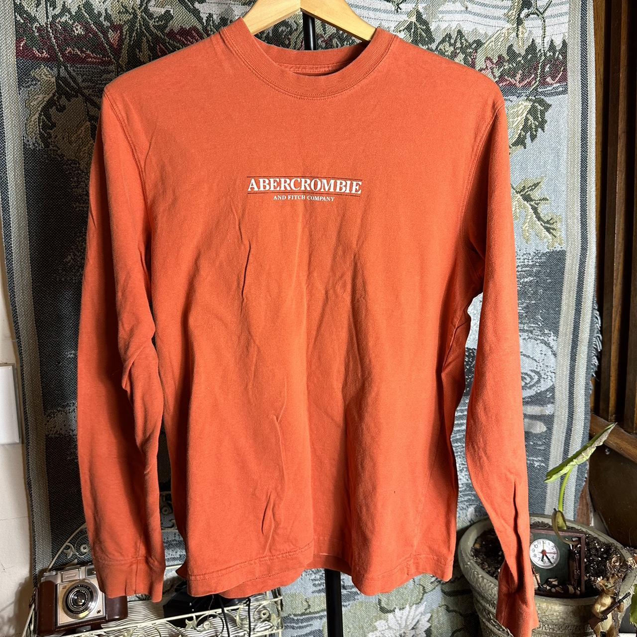 Vintage 1990s Abercrombie And Fitch Orange... - Depop