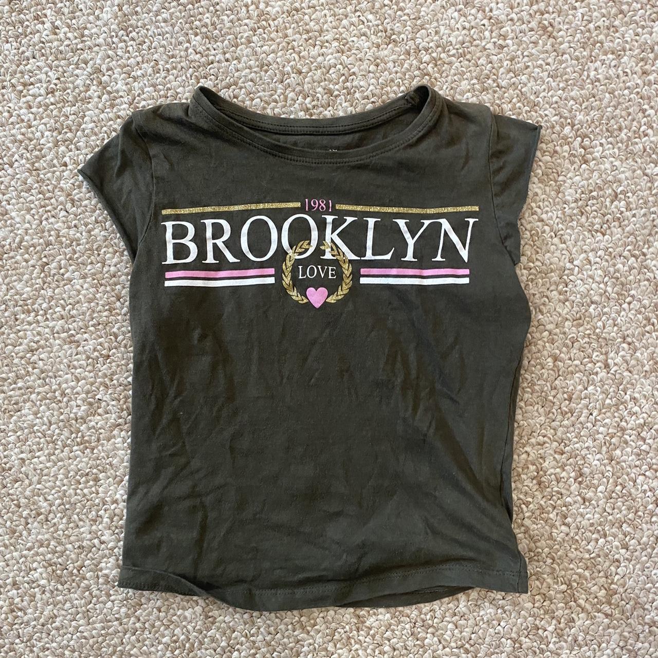 Primark Women's Khaki and Green Tshirt Depop