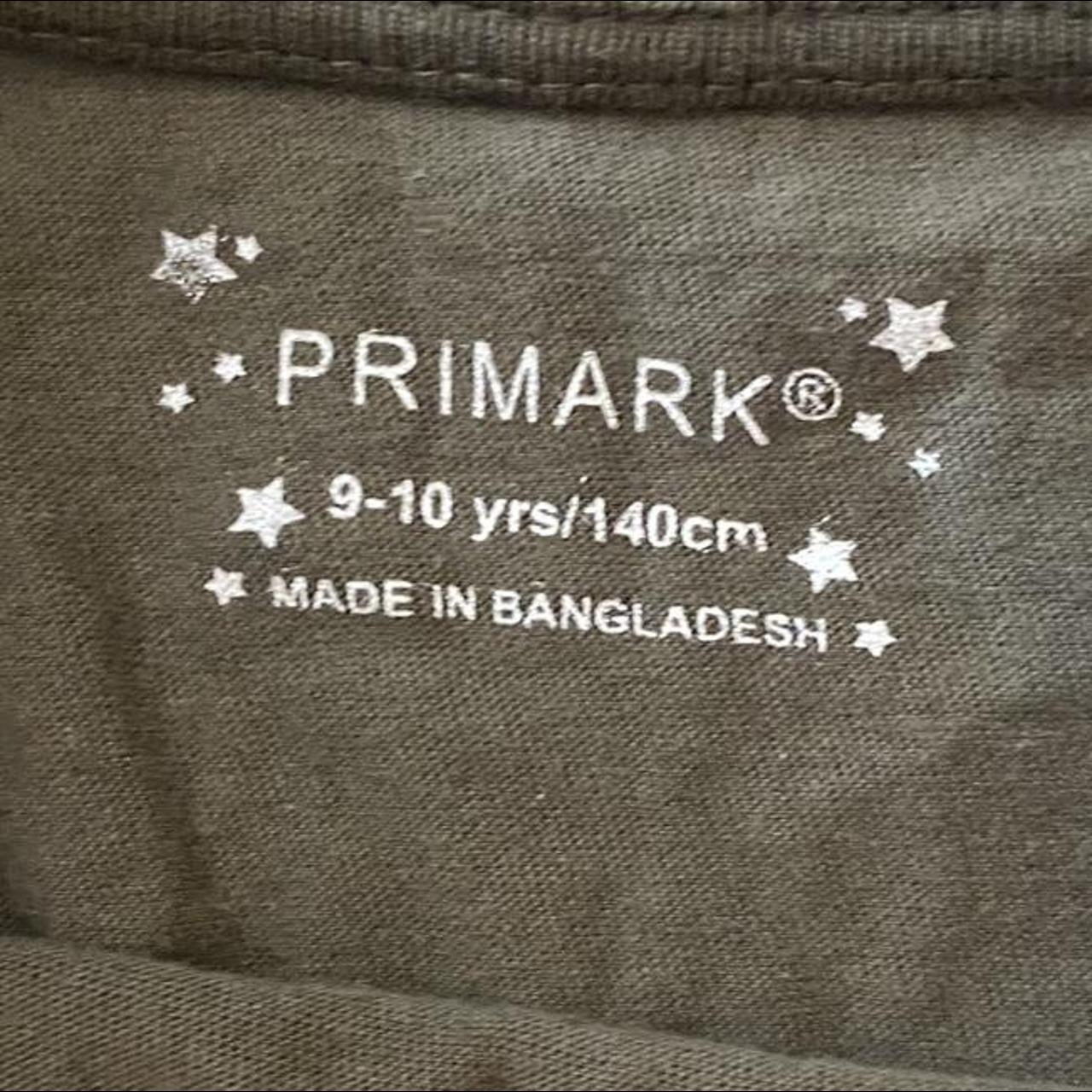 Primark Women's Khaki and Green Tshirt Depop