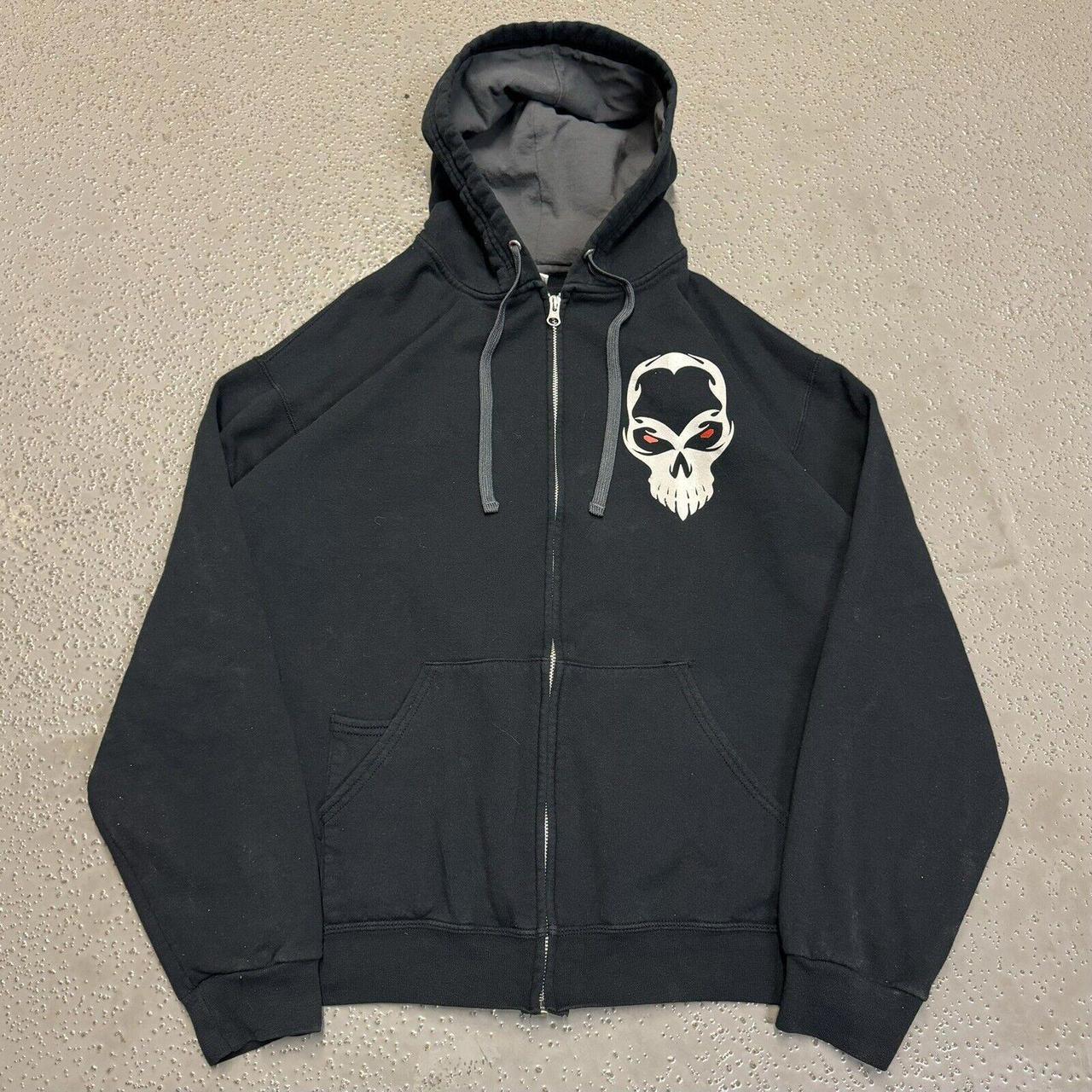 Cyber 2024 Grunge Y2k Skulls Hoodie