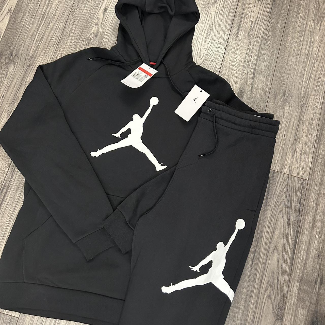 Black Jordan Jumpman Tracksuit • Brand new with tags... - Depop