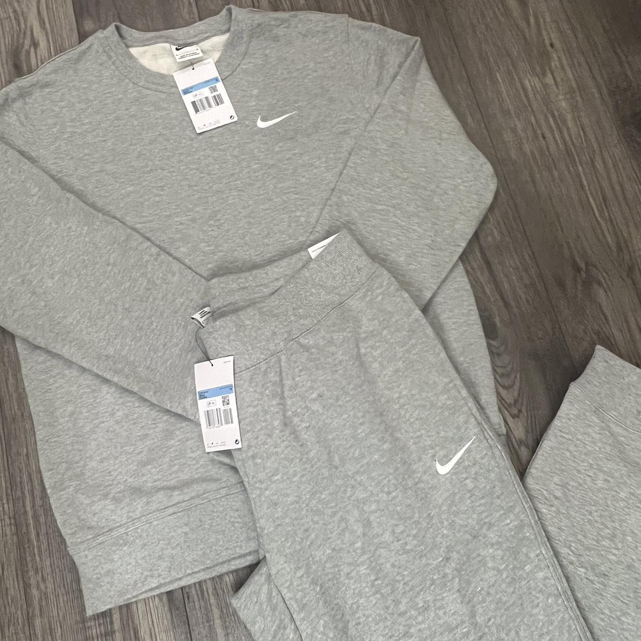 nike grey hoodie tracksuit