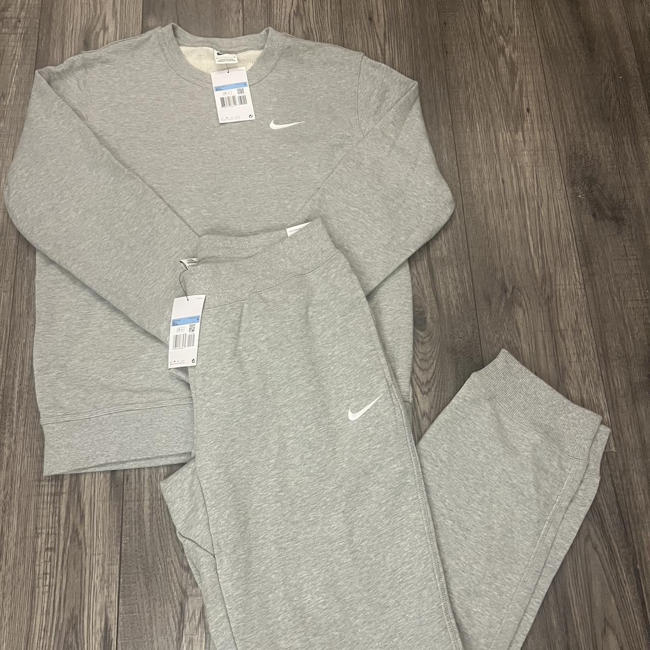 nike grey hoodie tracksuit