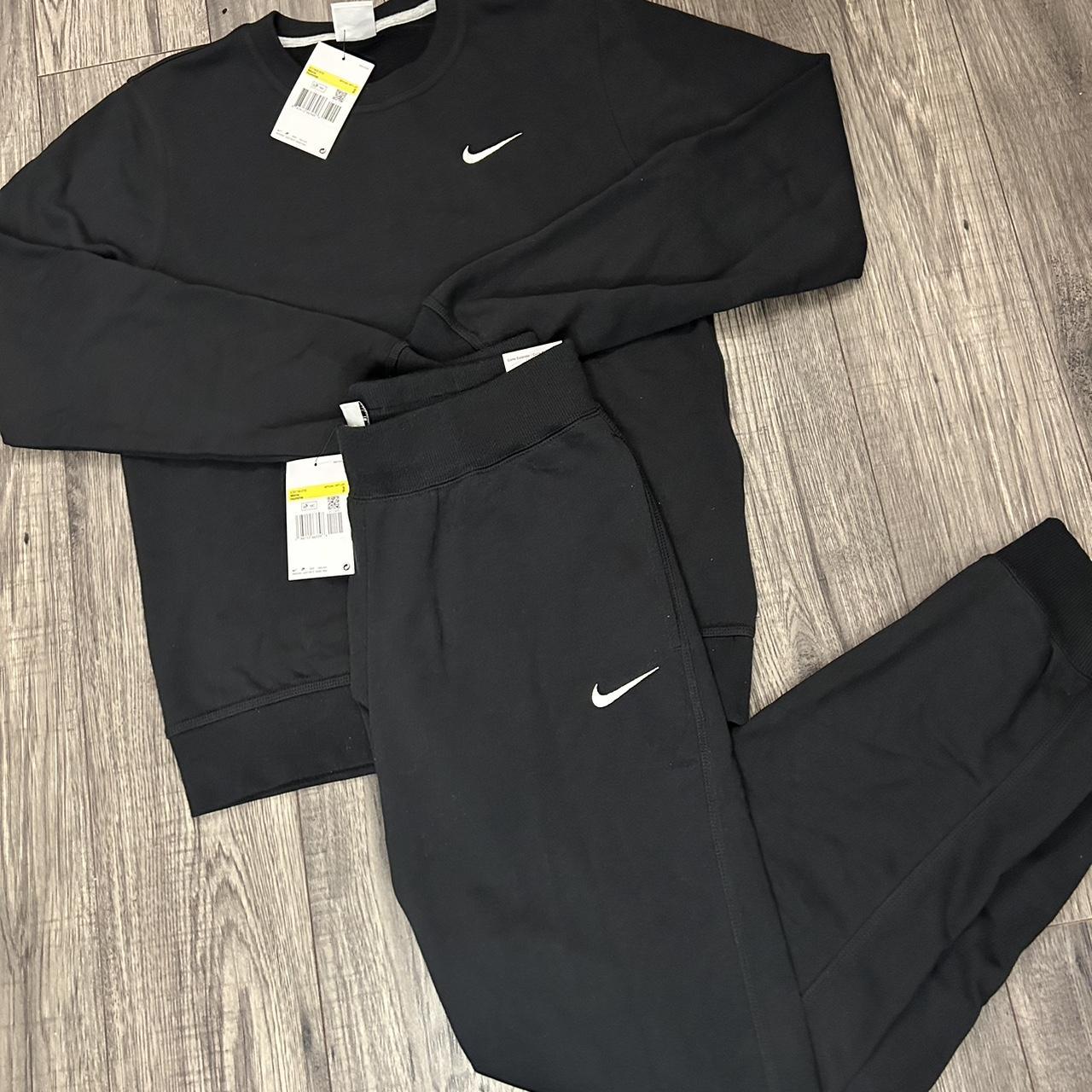 Black Nike Swoosh Tracksuit • New with tags • Size... - Depop