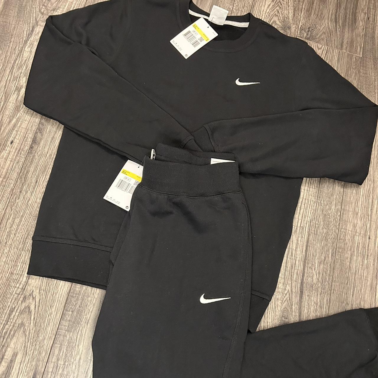 Black Nike Swoosh Tracksuit • New with tags • Size... Depop