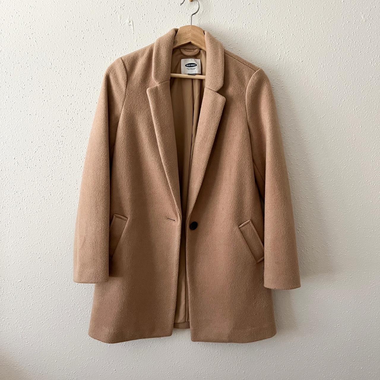 Long Camel Coat Old Navy XS coat camel coats. Depop