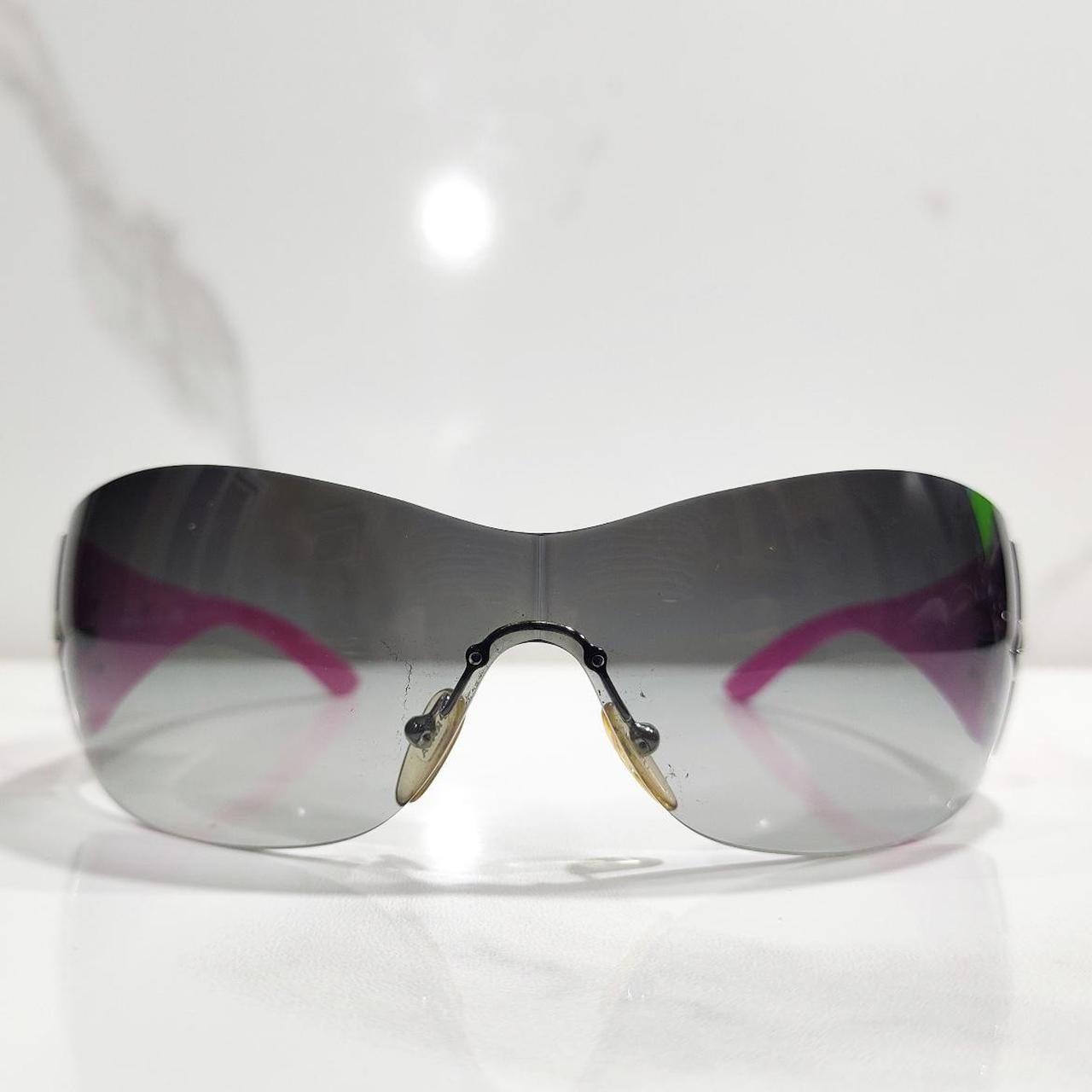 vintage authentic prada star visor sunglasses pink. | Depop