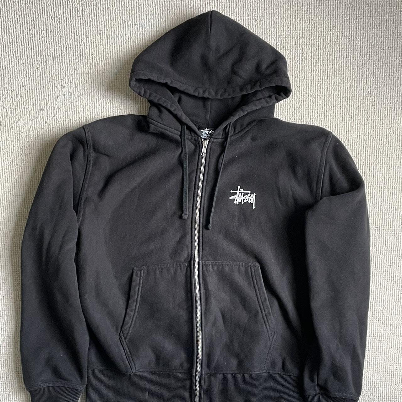 Stussy Zip Up Hoodie Size M Hoodie fits baggy no... - Depop