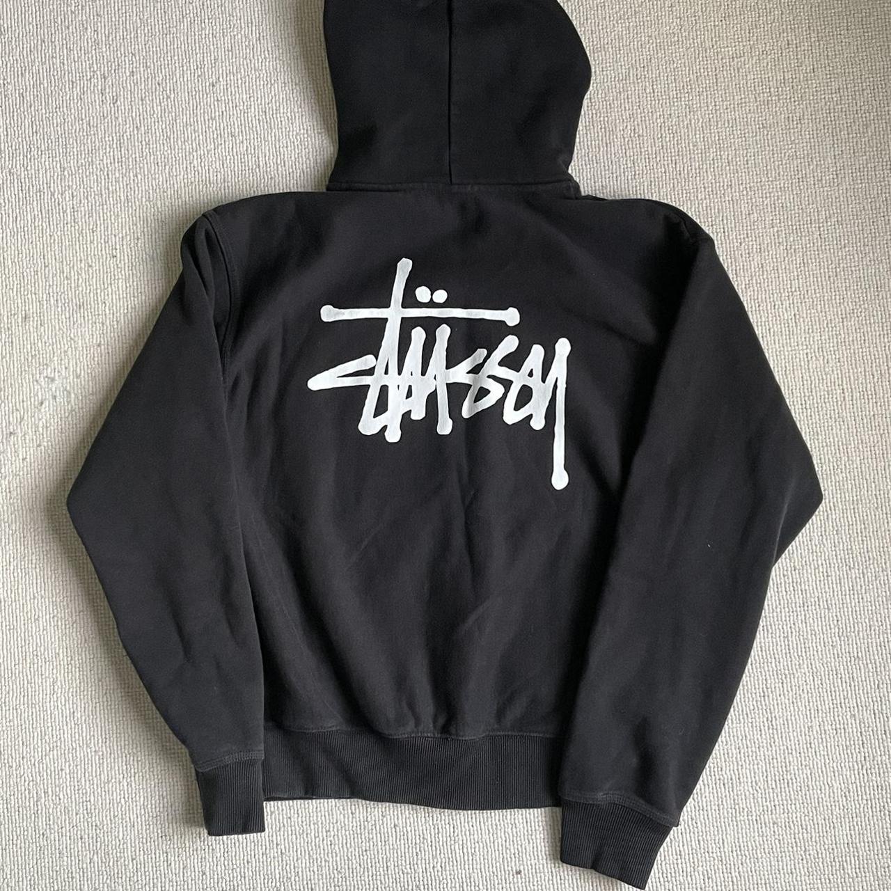 Stussy Zip Up Hoodie Size M Hoodie fits baggy no... - Depop