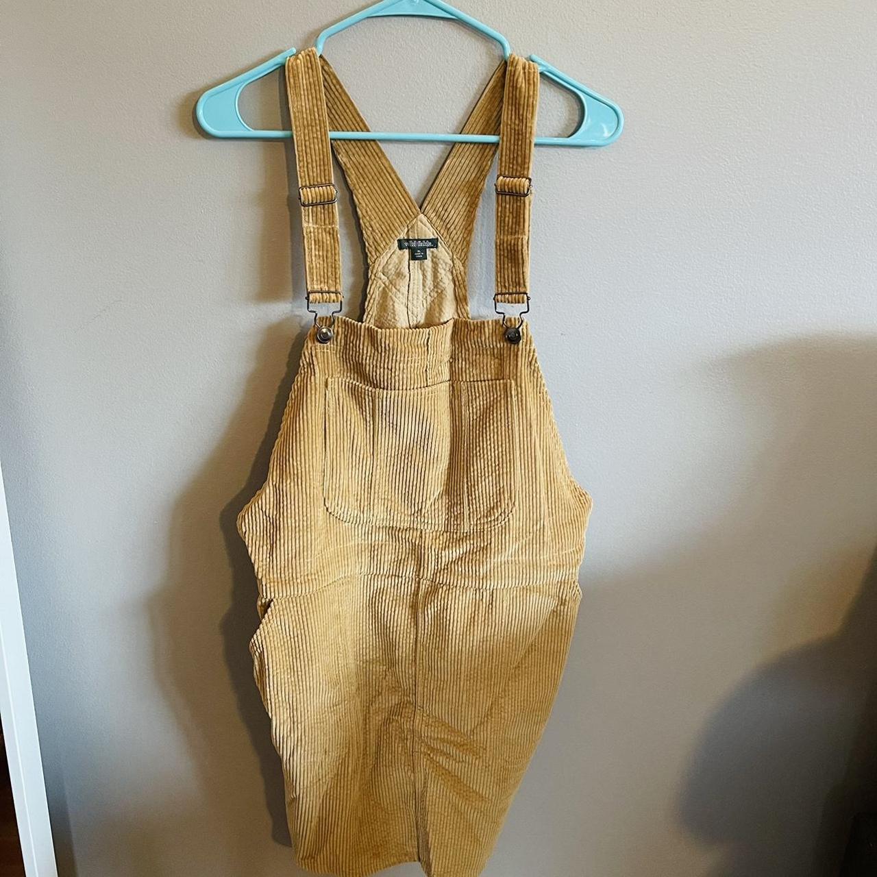 cute wild fable corduroy overall dress only worn... - Depop