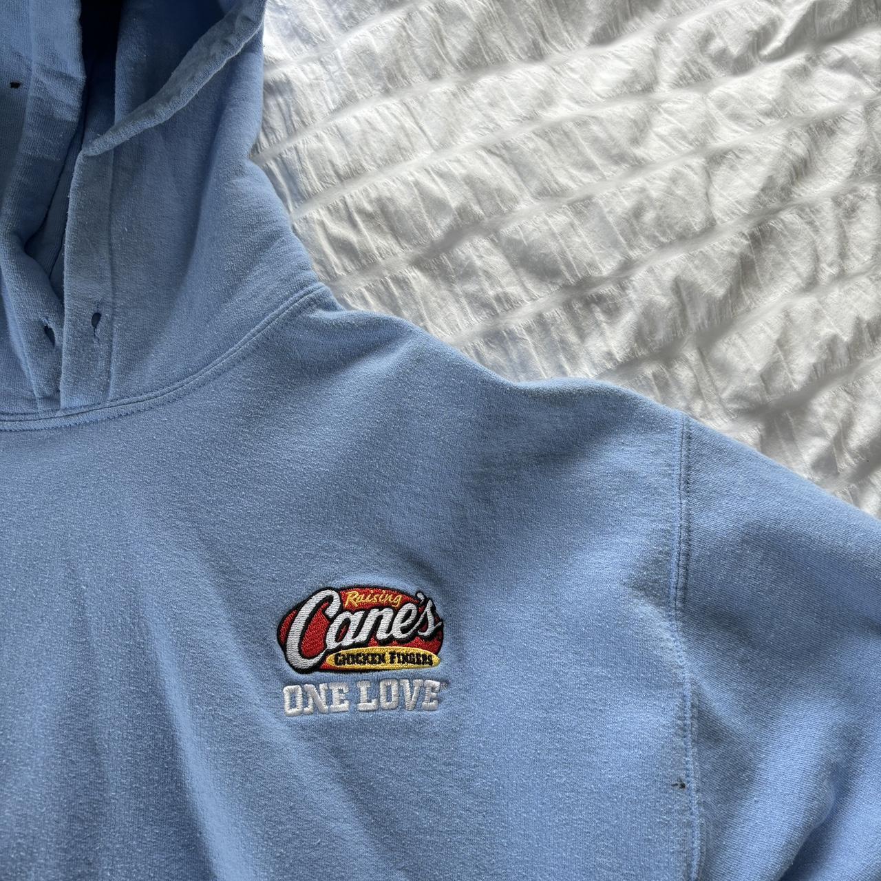 blue canes hoodie small stain on hood canes hoodie - Depop