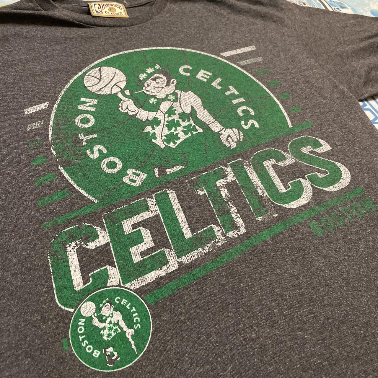 green boston celtics graphic t-shirt #bostonceltics - Depop