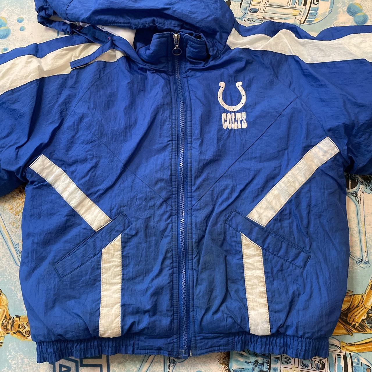 Vintage Indianapolis Colts NFL Windbreaker Puffer - Depop