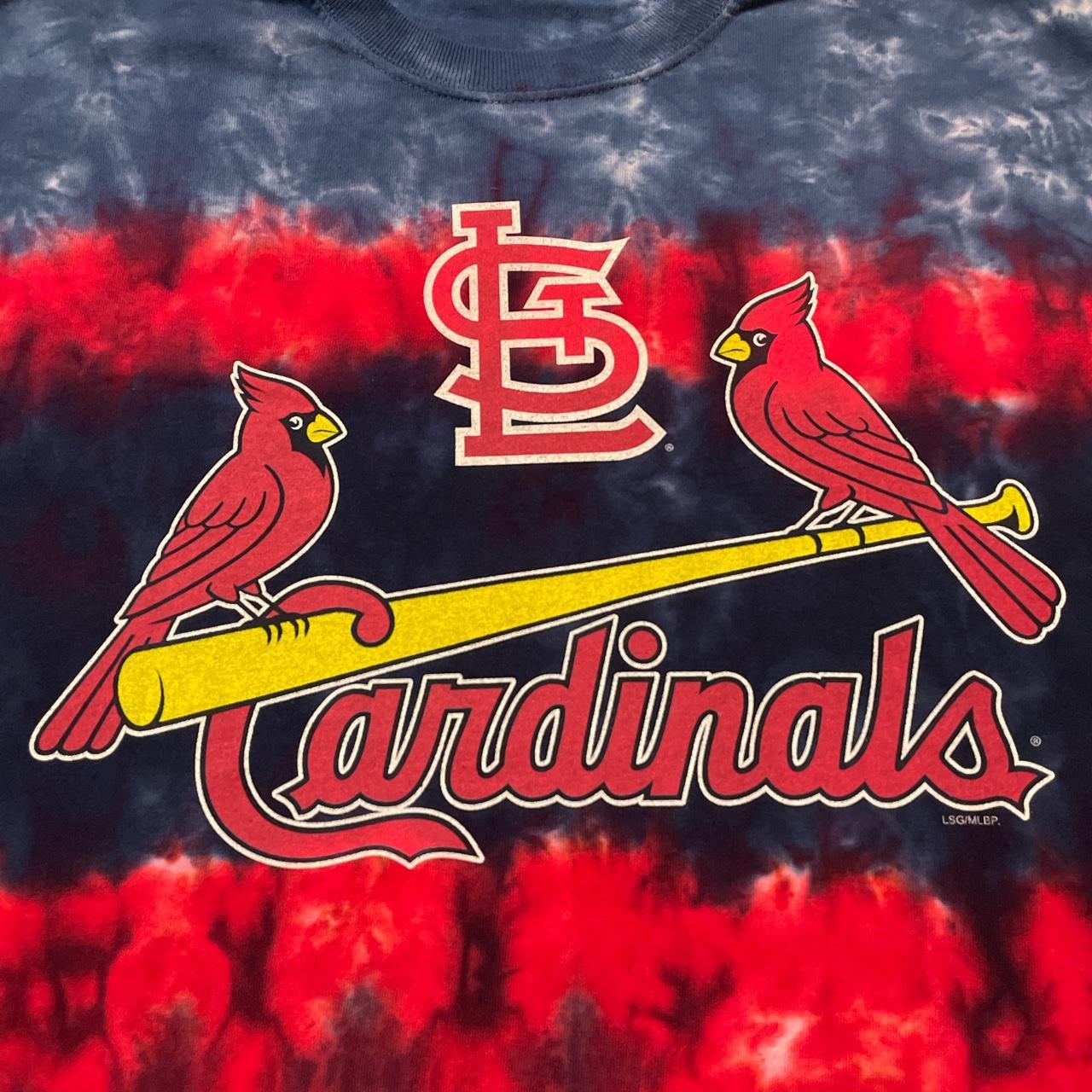 Very nice St Louis Cardinals tie dye t-shirt. 26in - Depop