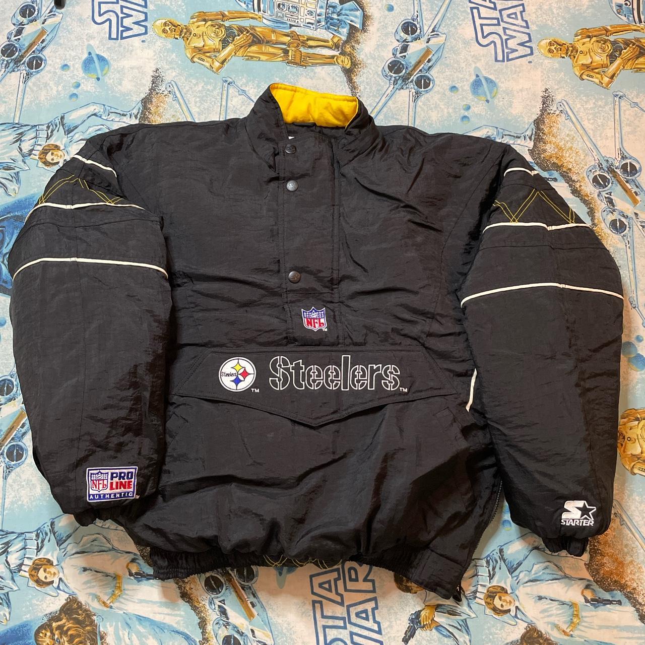 NFL Mens Pittsburgh Steelers Puffer Jacket, Pis