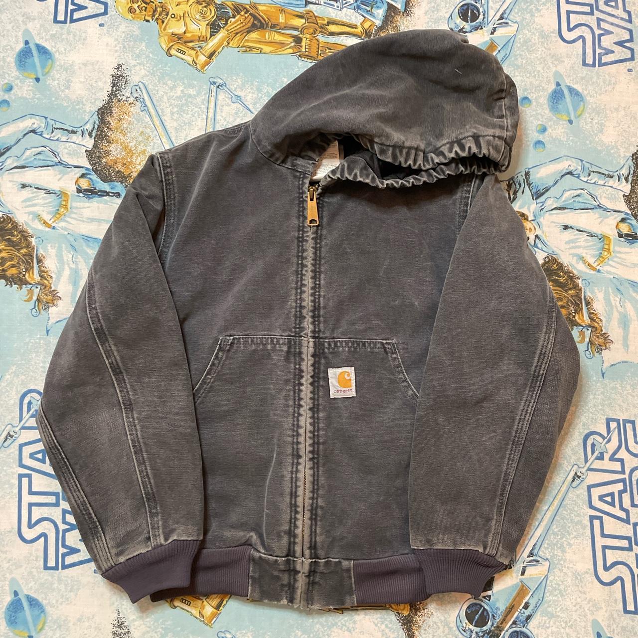 Carhartt Grey and Black Jacket | Depop