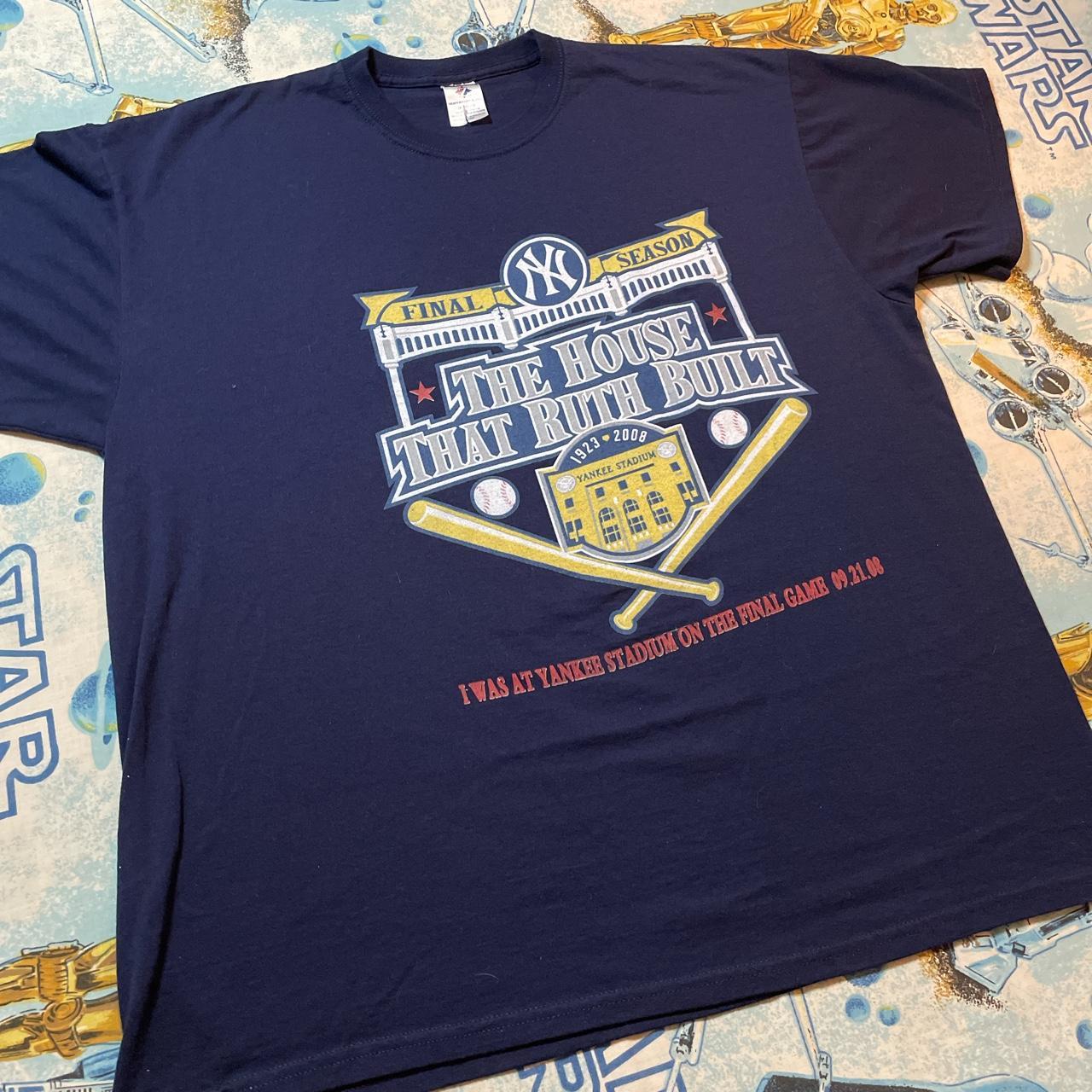 Vintage 2008 New York Yankees Yankee Stadium Final Season T-Shirt