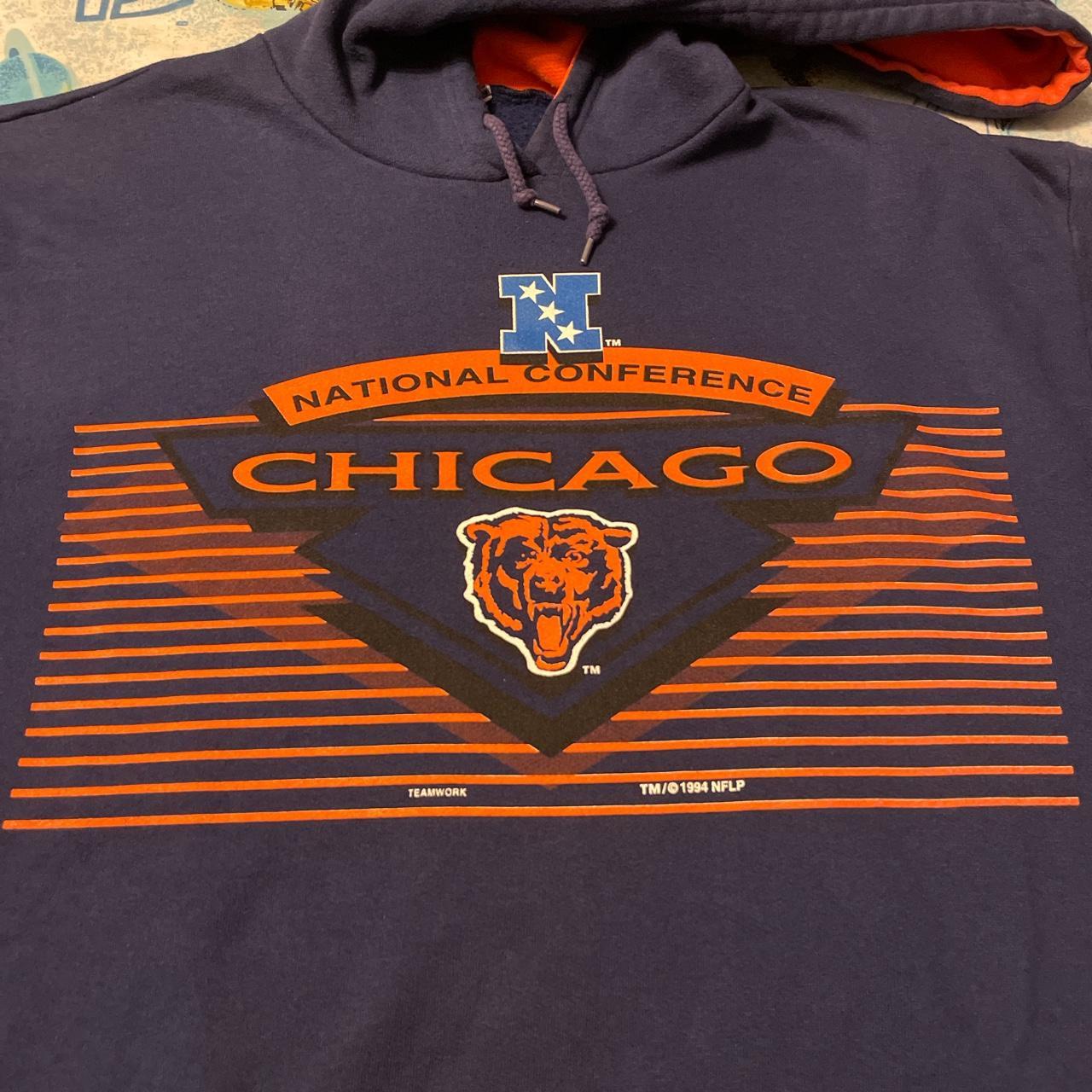 Vintage 90s 1996 Chicago Bears Hoodie Size L. The - Depop