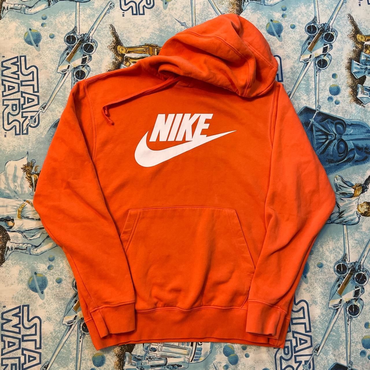 Neon orange nike discount sweatshirt