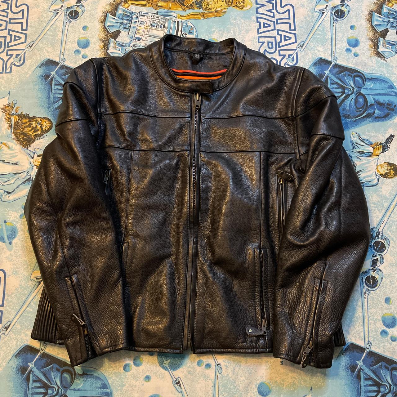 Black leather biker fashion coat by Milwaukee Leather by shaf