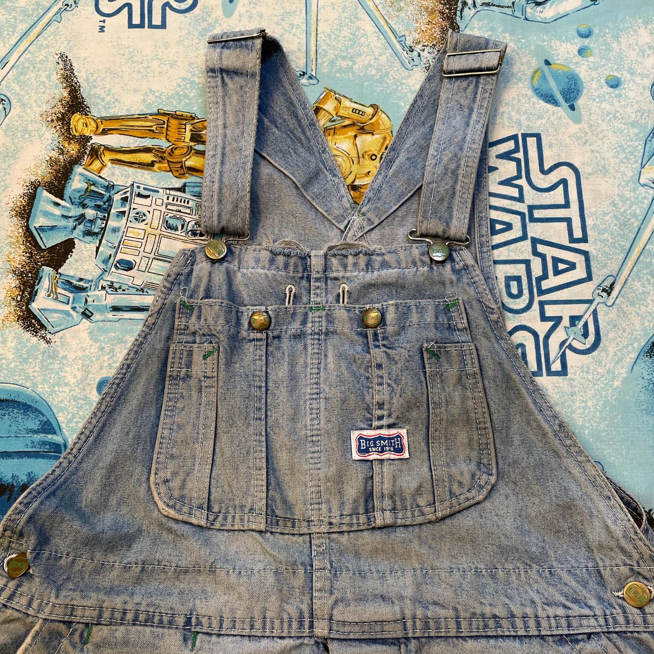Mens Overalls 70's Big Smith Dungarees BIG SMITH Distressed