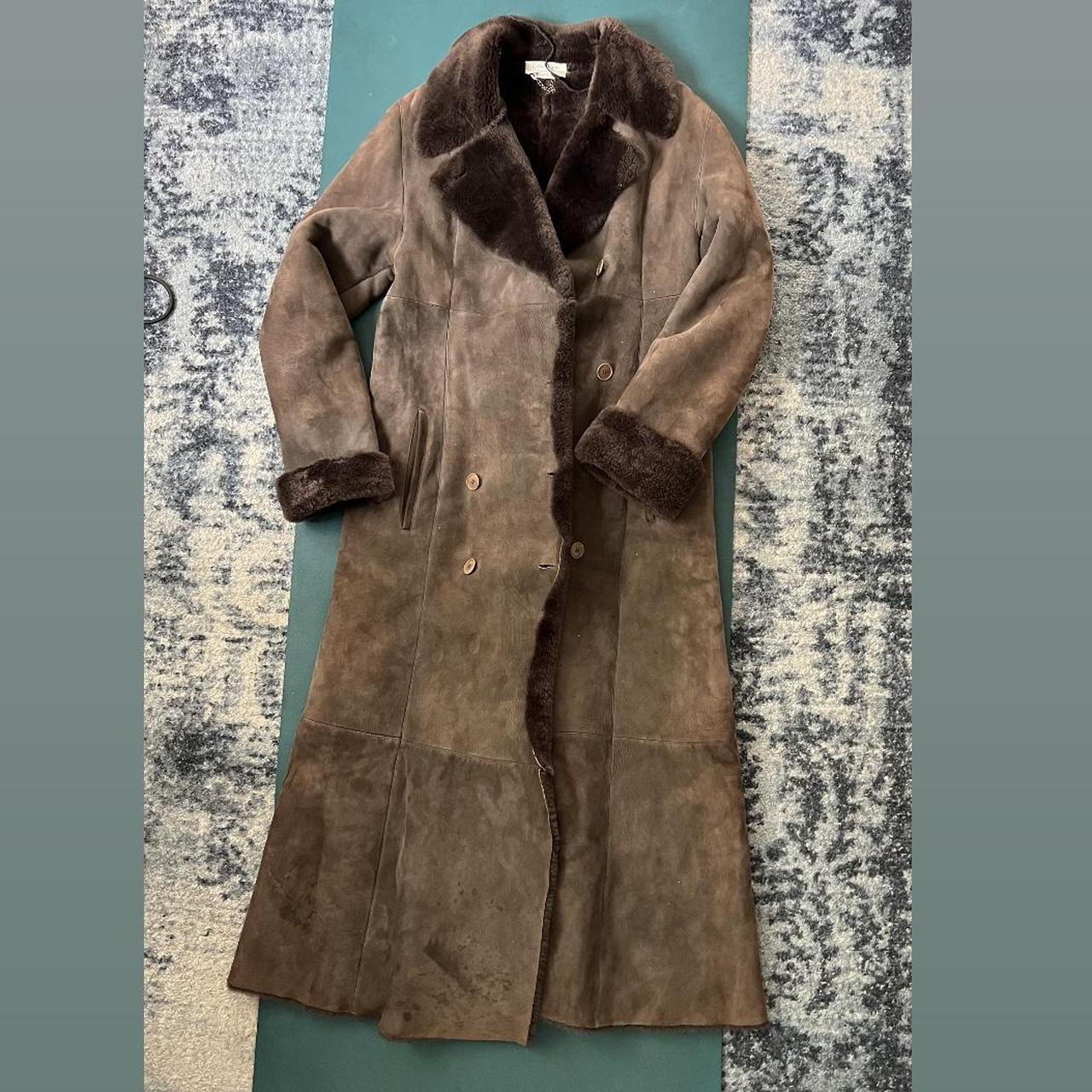 Genuine Shearling full length coat will keep you... - Depop