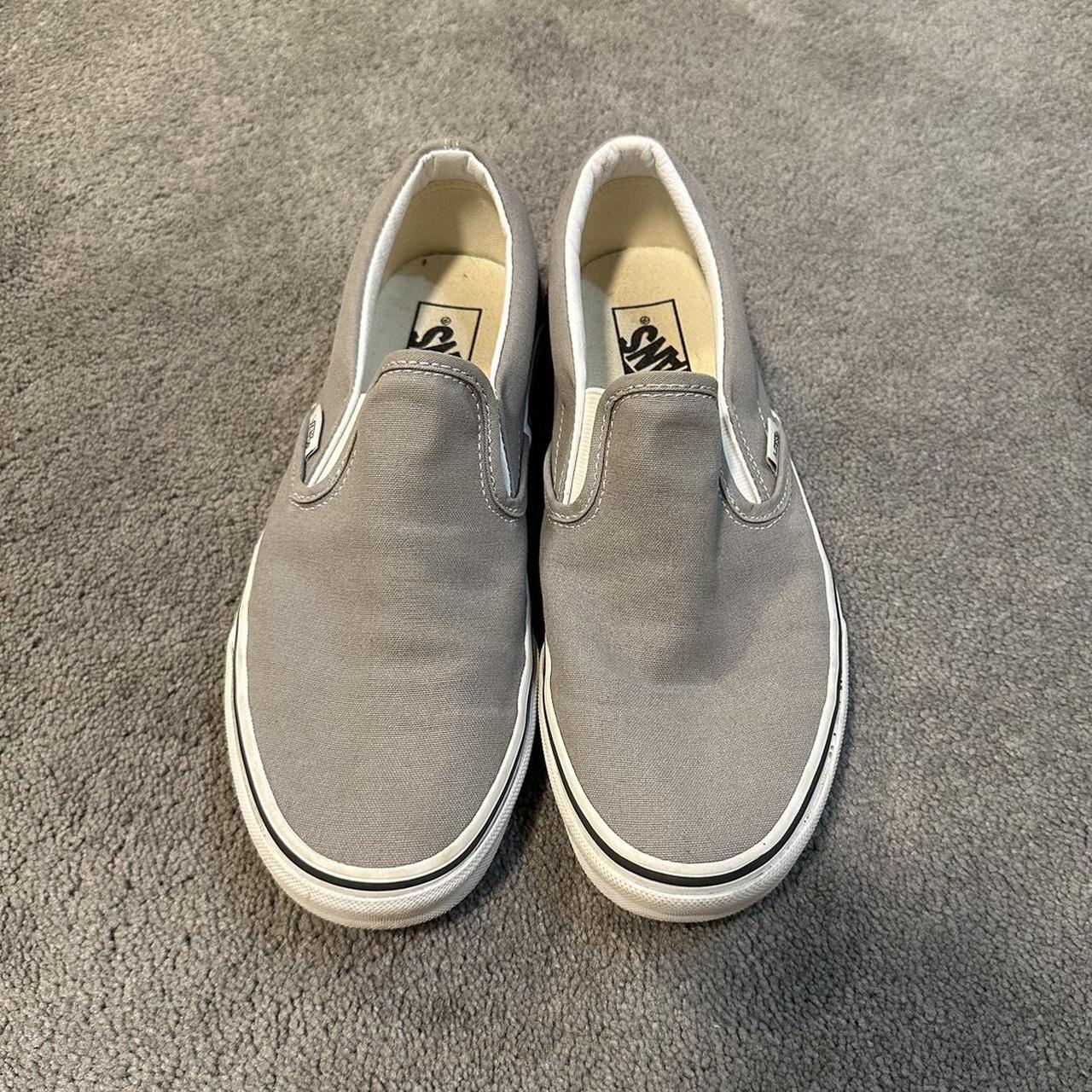 Light Grey SlipOn Vans!!!! These vans are in great... Depop