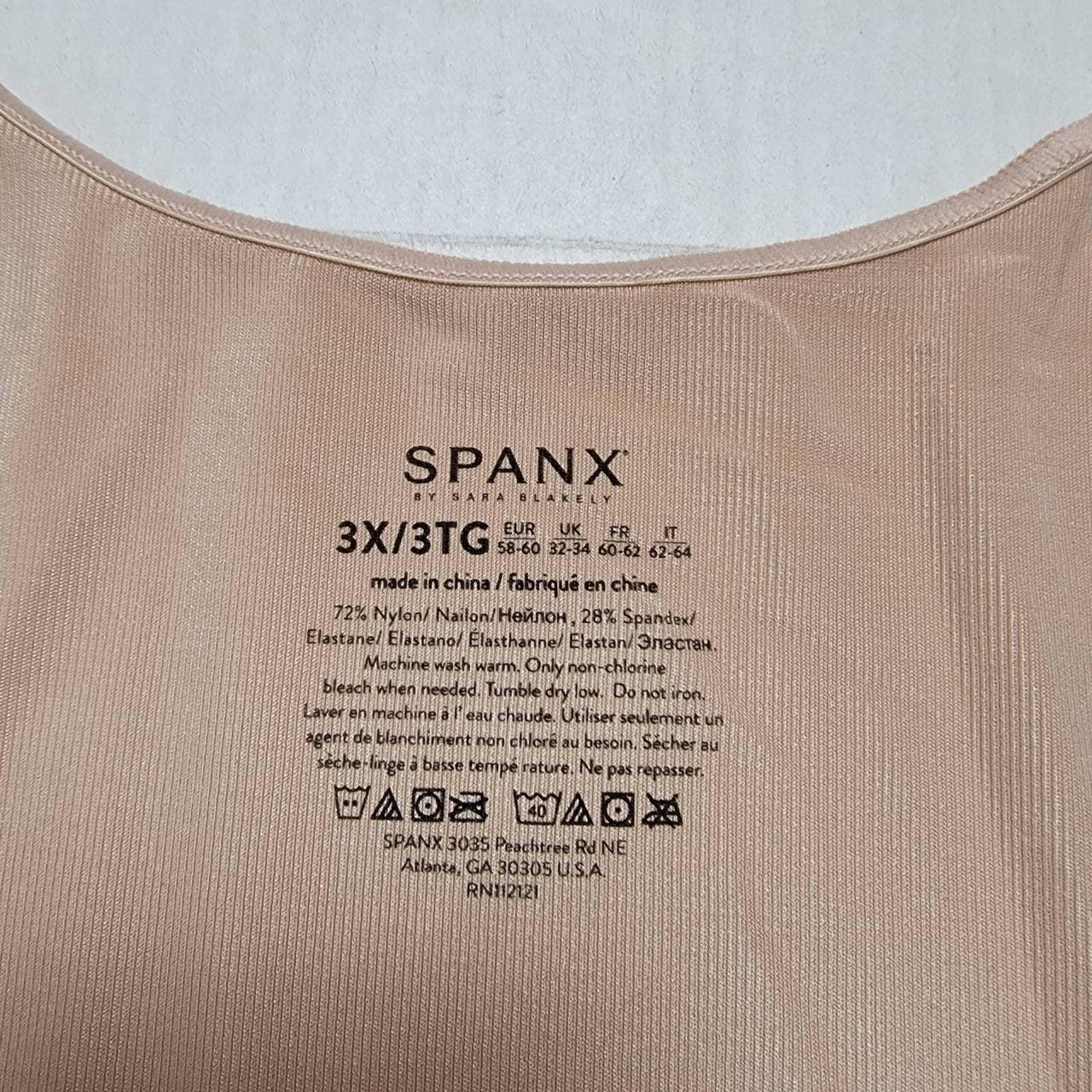 Spanx Shapewear Nude Tank Top. Size 3X. Gently used - Depop