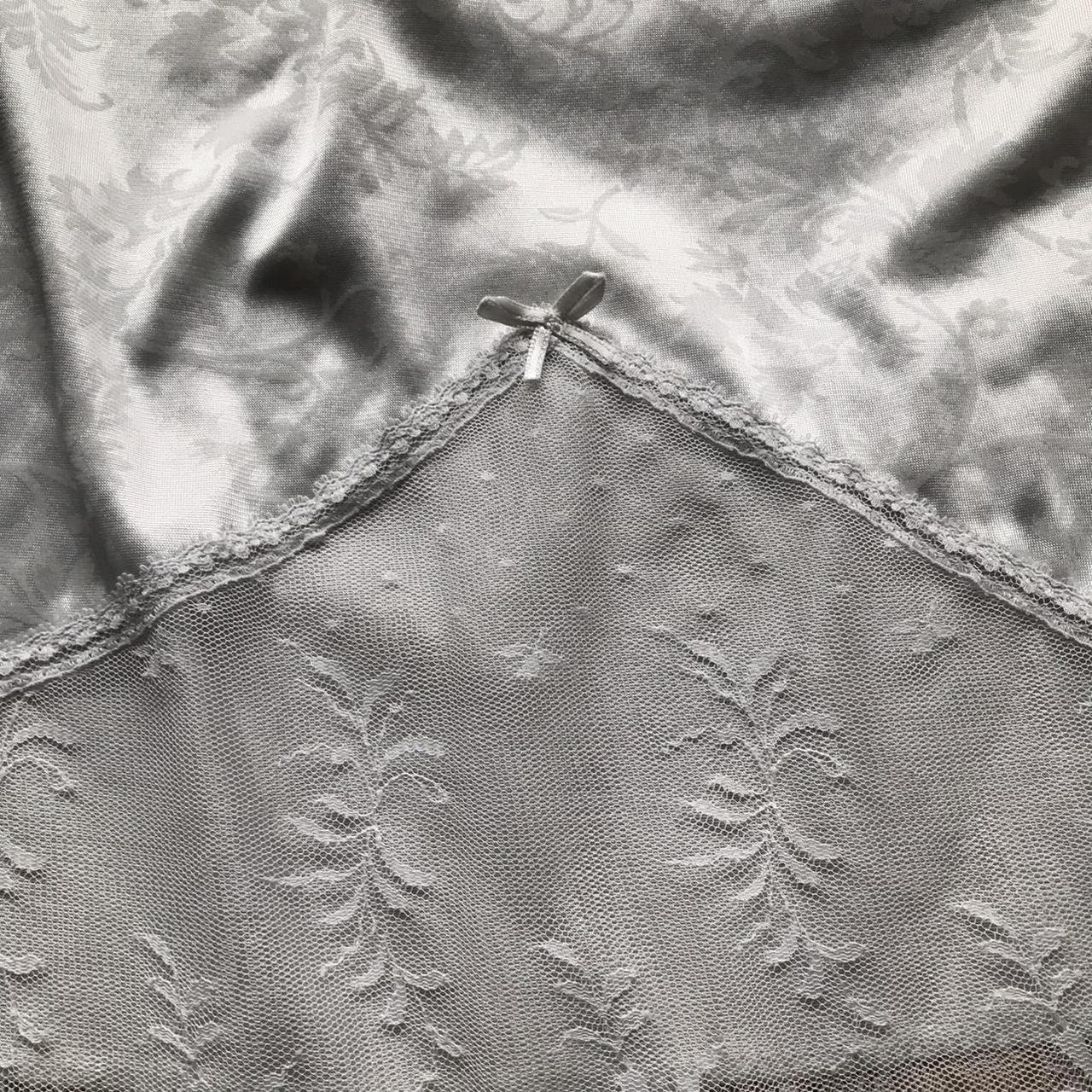 JCPenney Women's Silver and Grey Skirt Depop