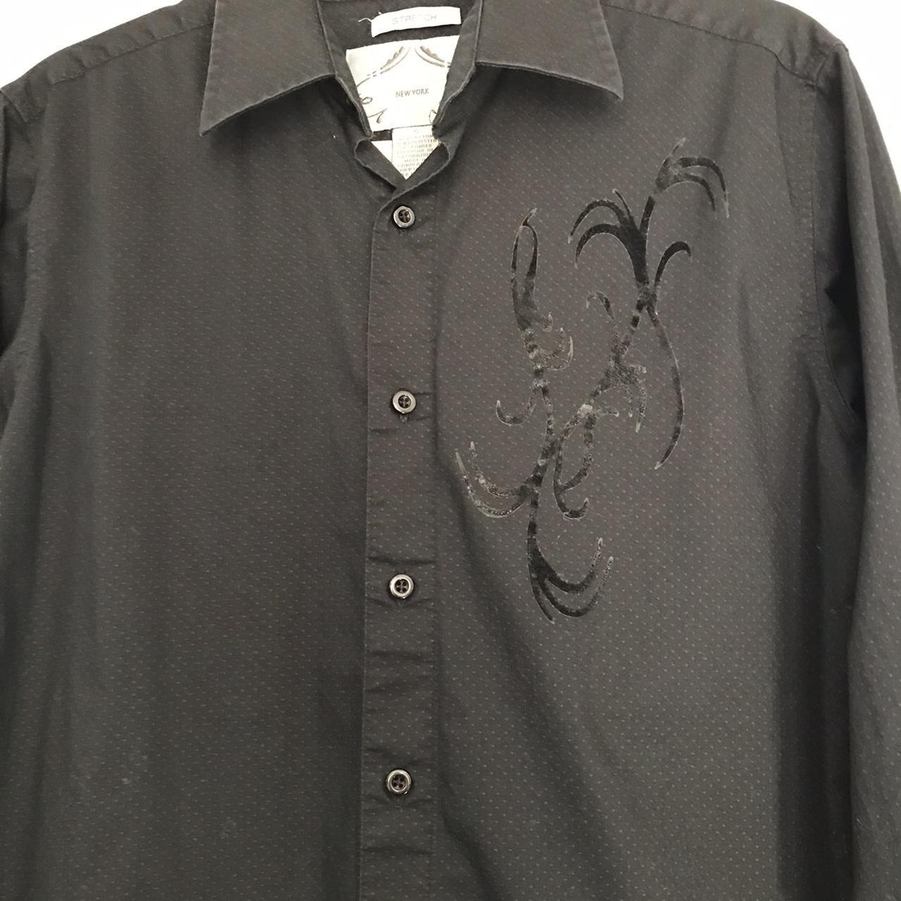 Bruno New York, black, long sleeve, collared, button... Depop