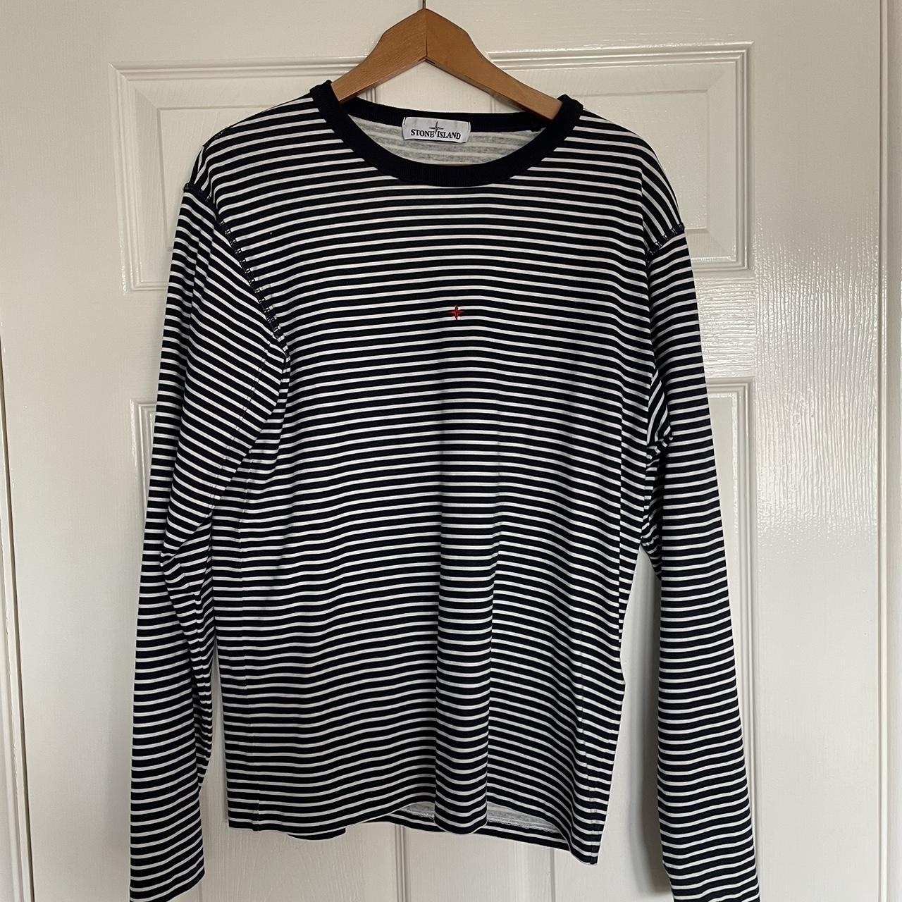 Stone island striped long sleeve online