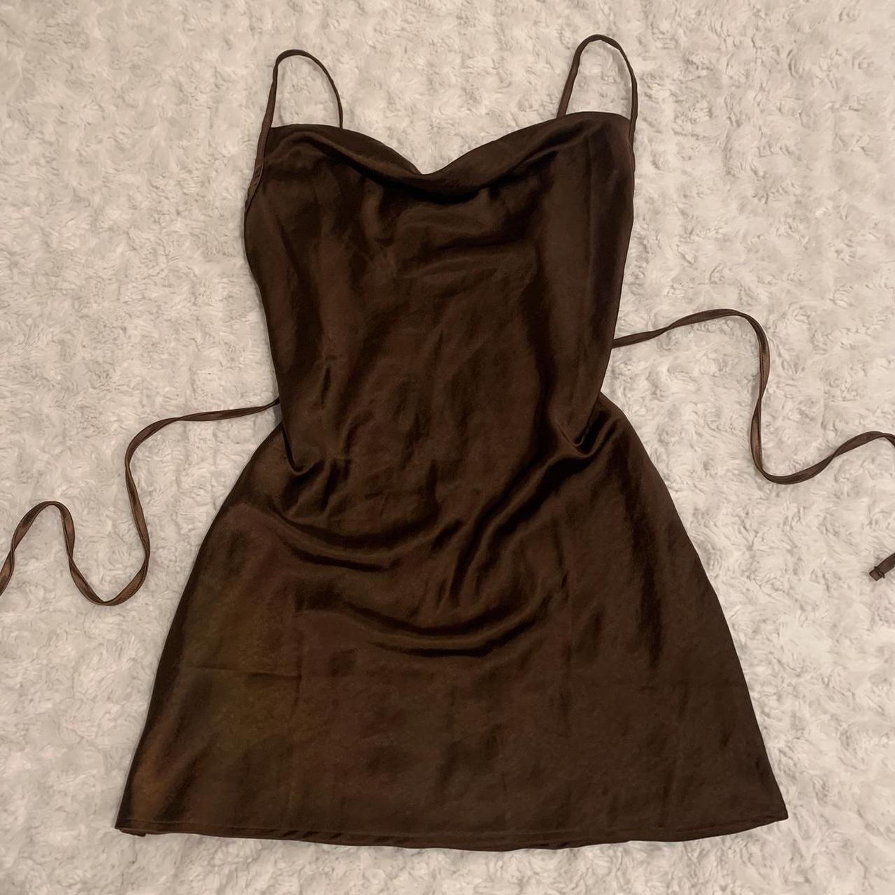 Motel Women's Brown Dress | Depop