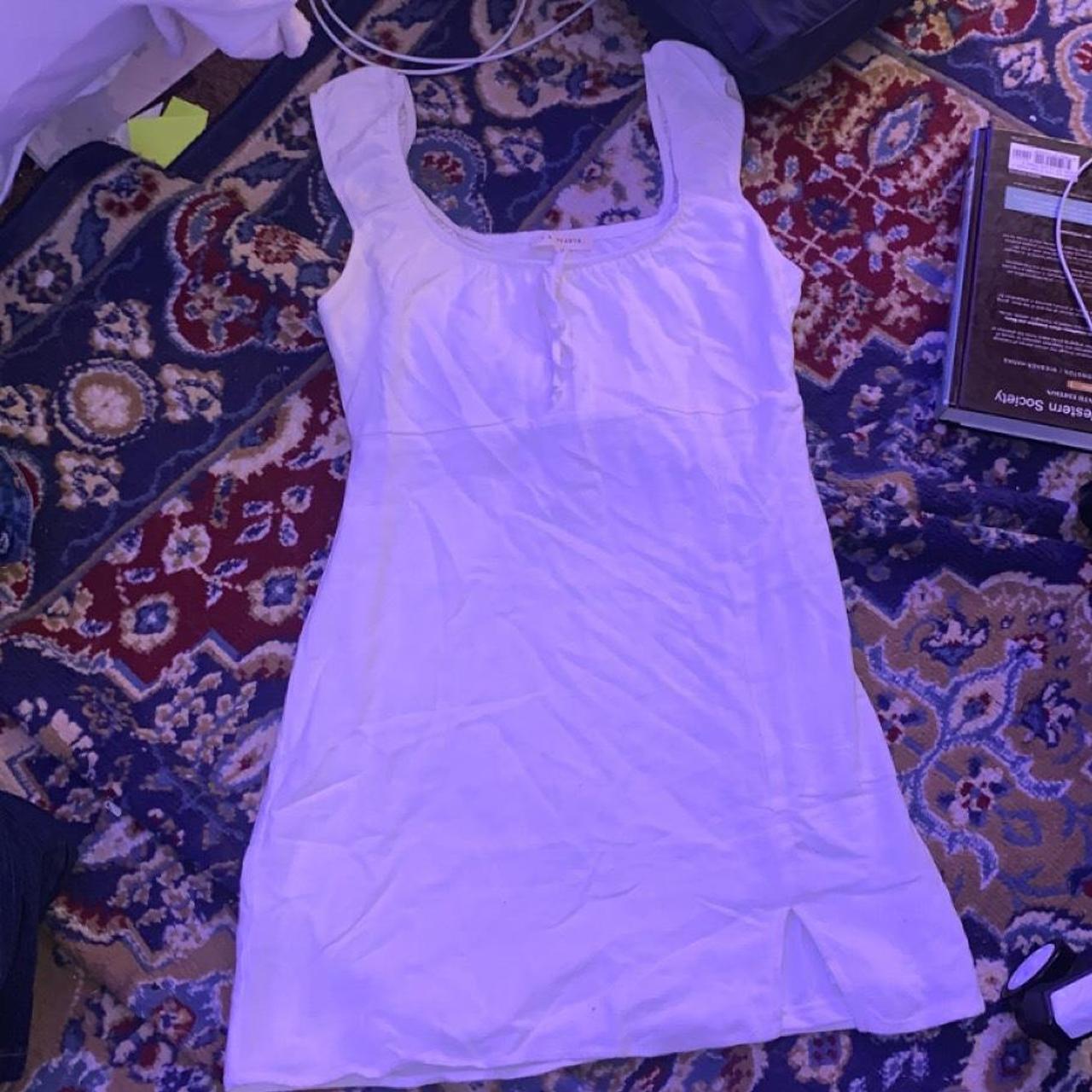 la-hearts-by-pacsun-women-s-white-and-cream-dress-depop