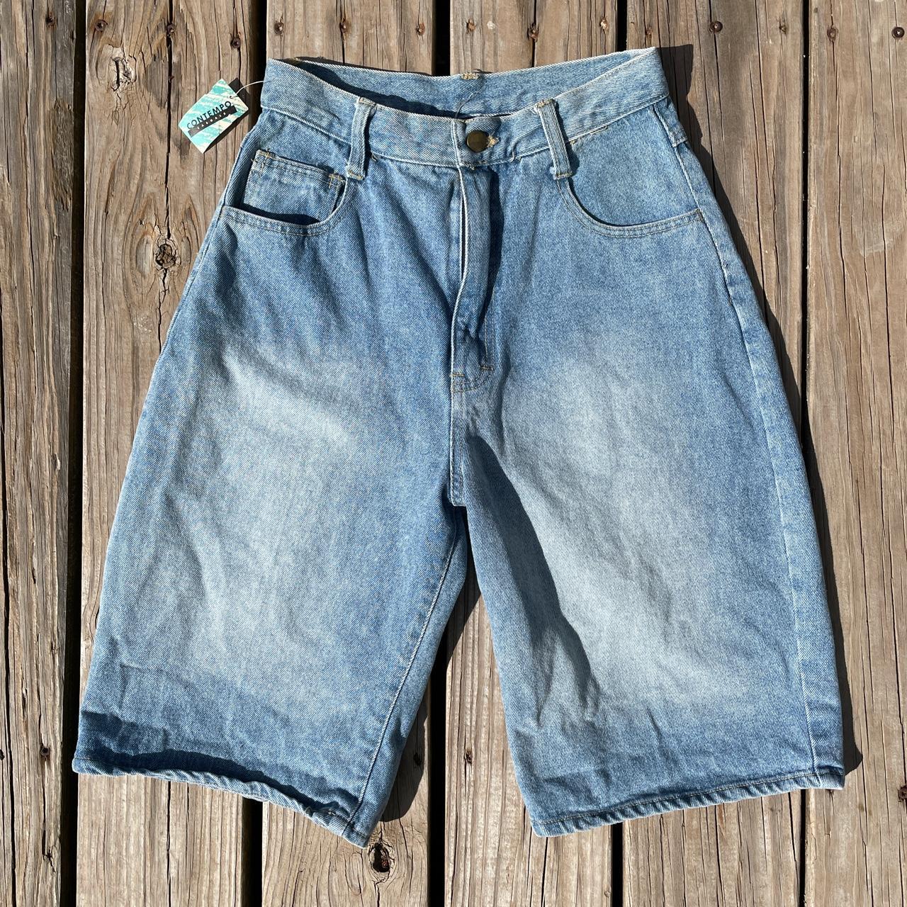 Vintage 1980s Deadstock Jean Shorts Brand, Contempo - Depop
