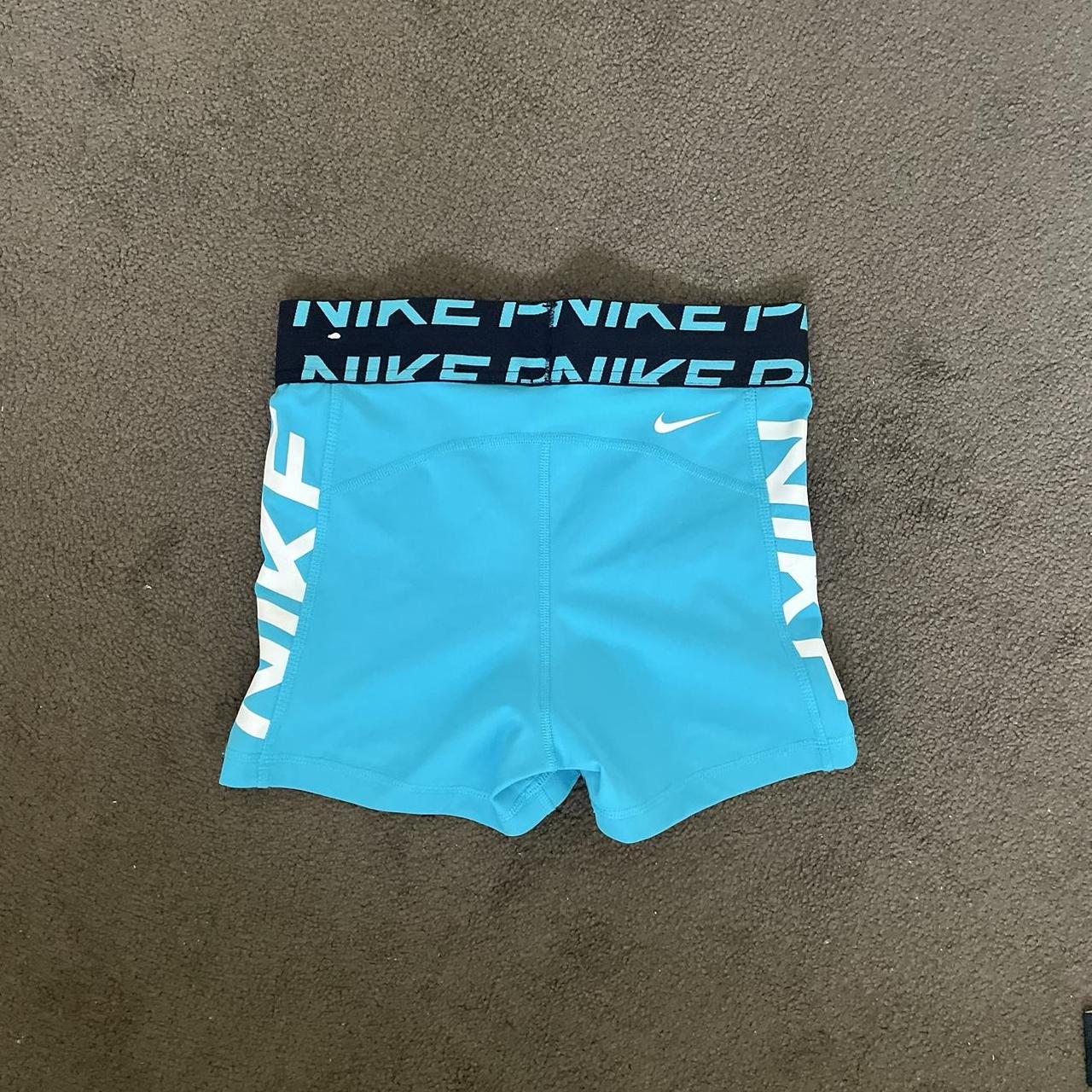 - Blue nike pros - only worn once as they are too... - Depop