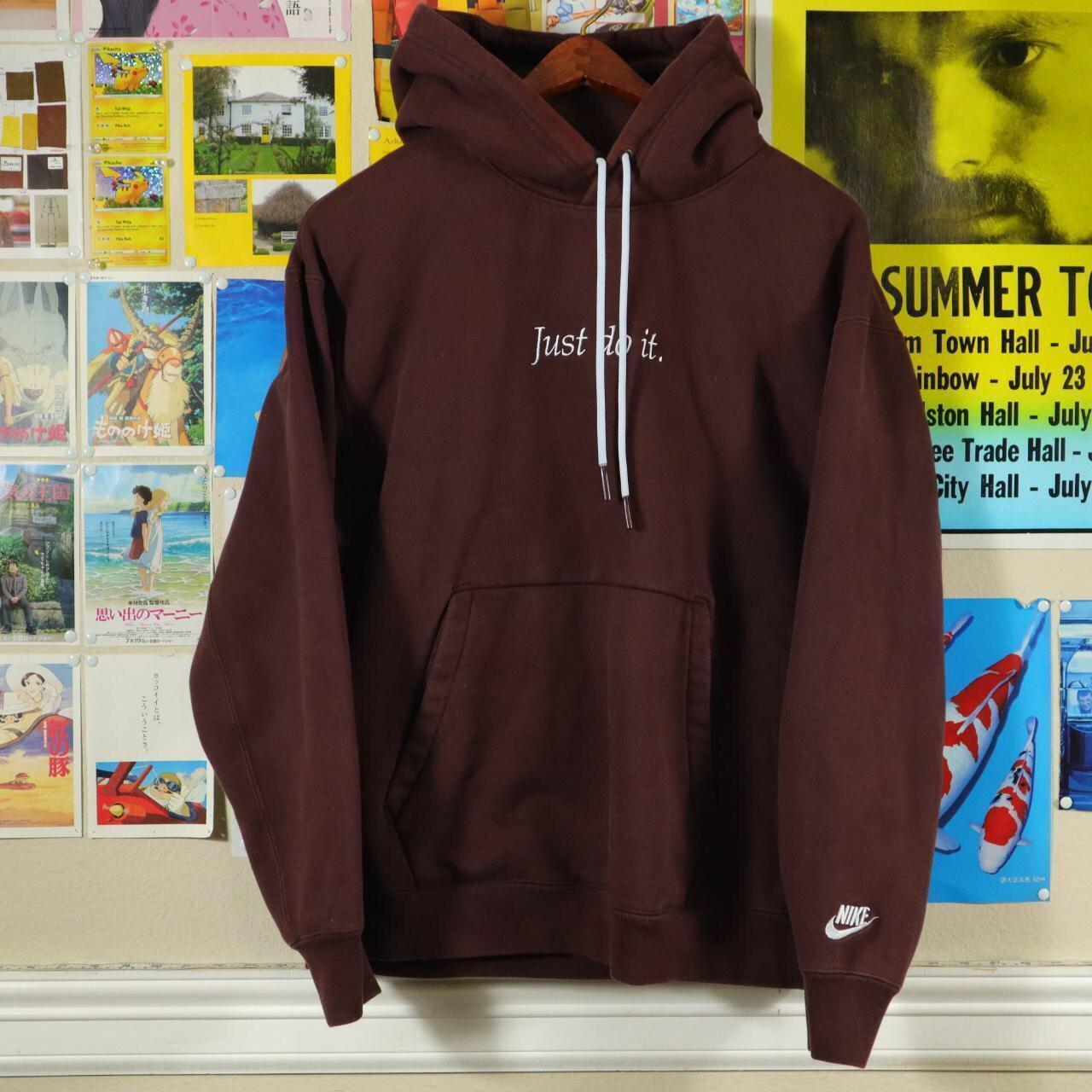 chocolate brown nike hoodie