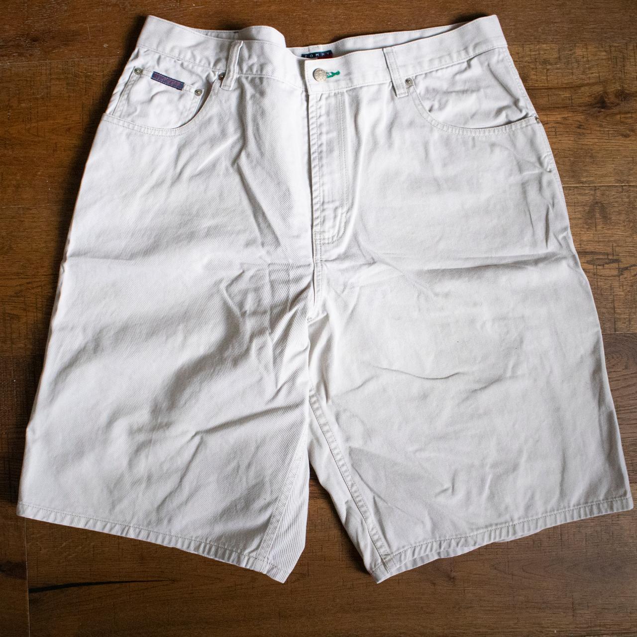 Tommy Hilfiger Men's Cream Shorts | Depop