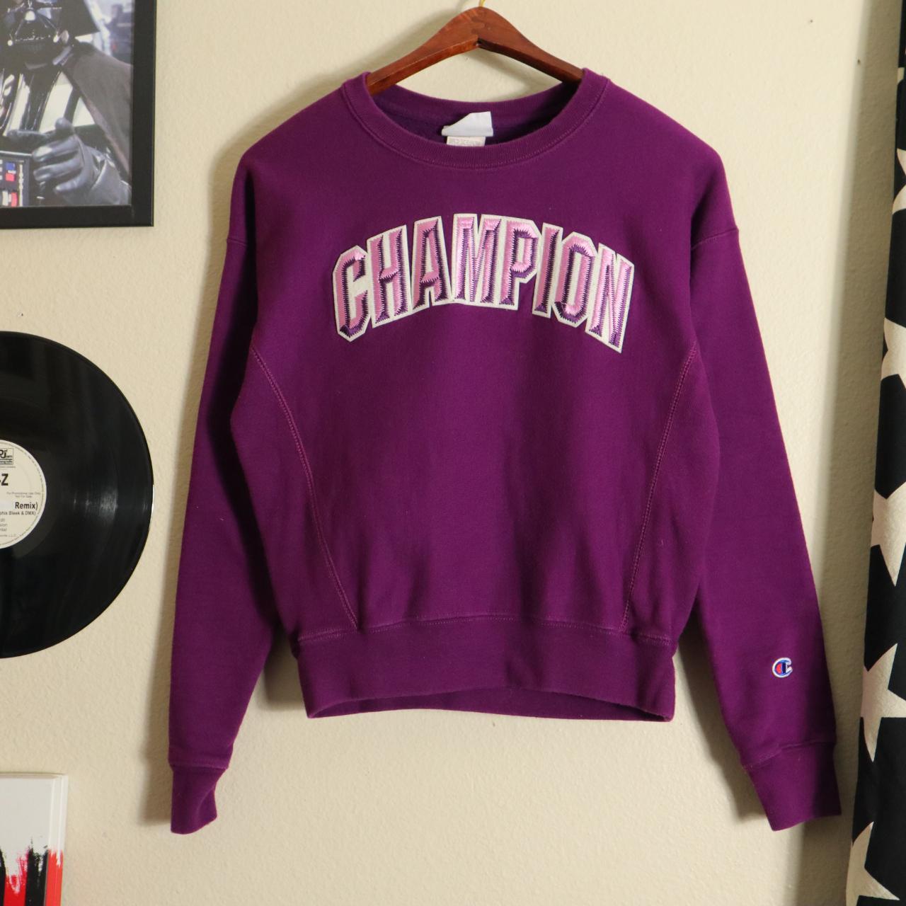 Vintage Champion Reverse Weave Sweatshirt Size:... - Depop
