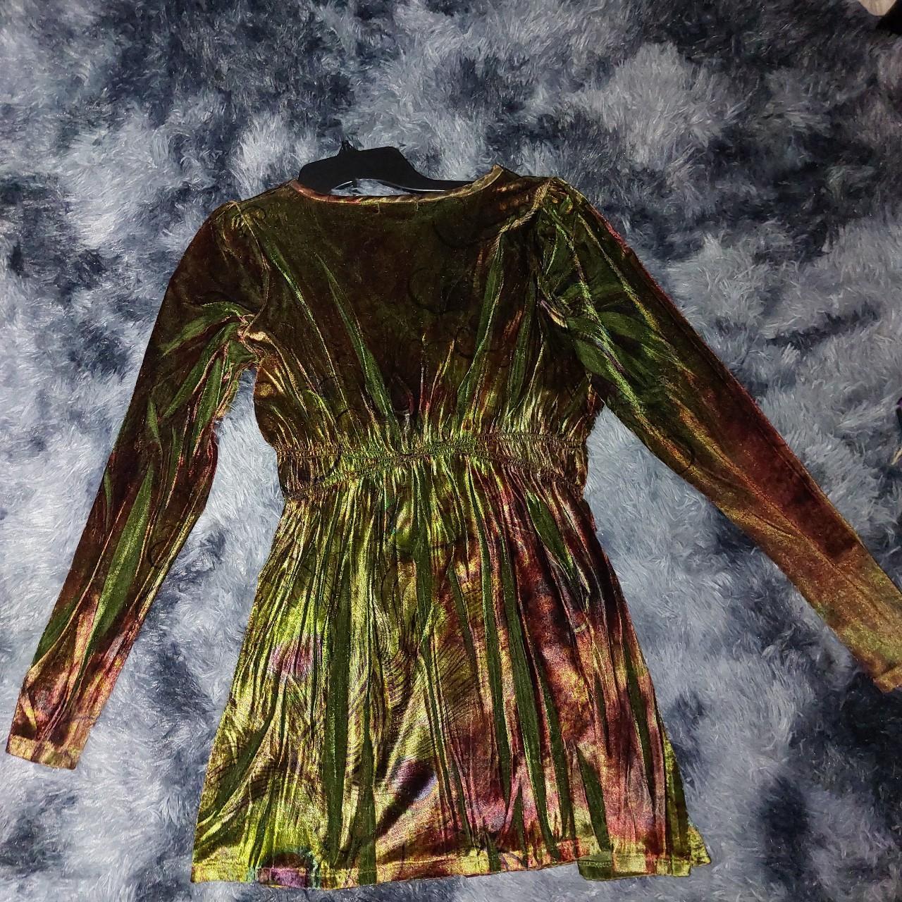 Small APT 9 Whimsigothic Velvet Long Sleeve Dress Depop