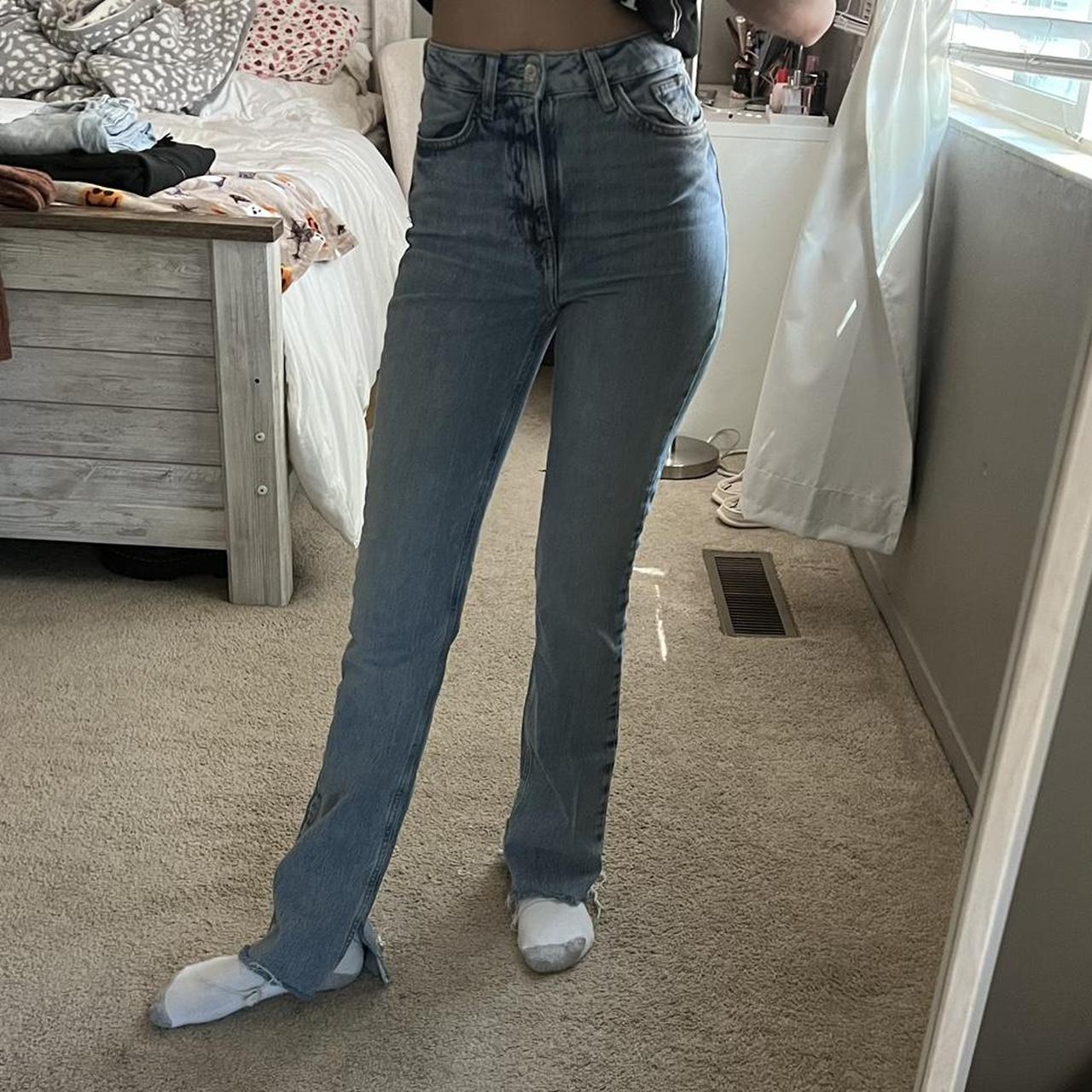 Zara slim straight jeans Message for pics and... - Depop