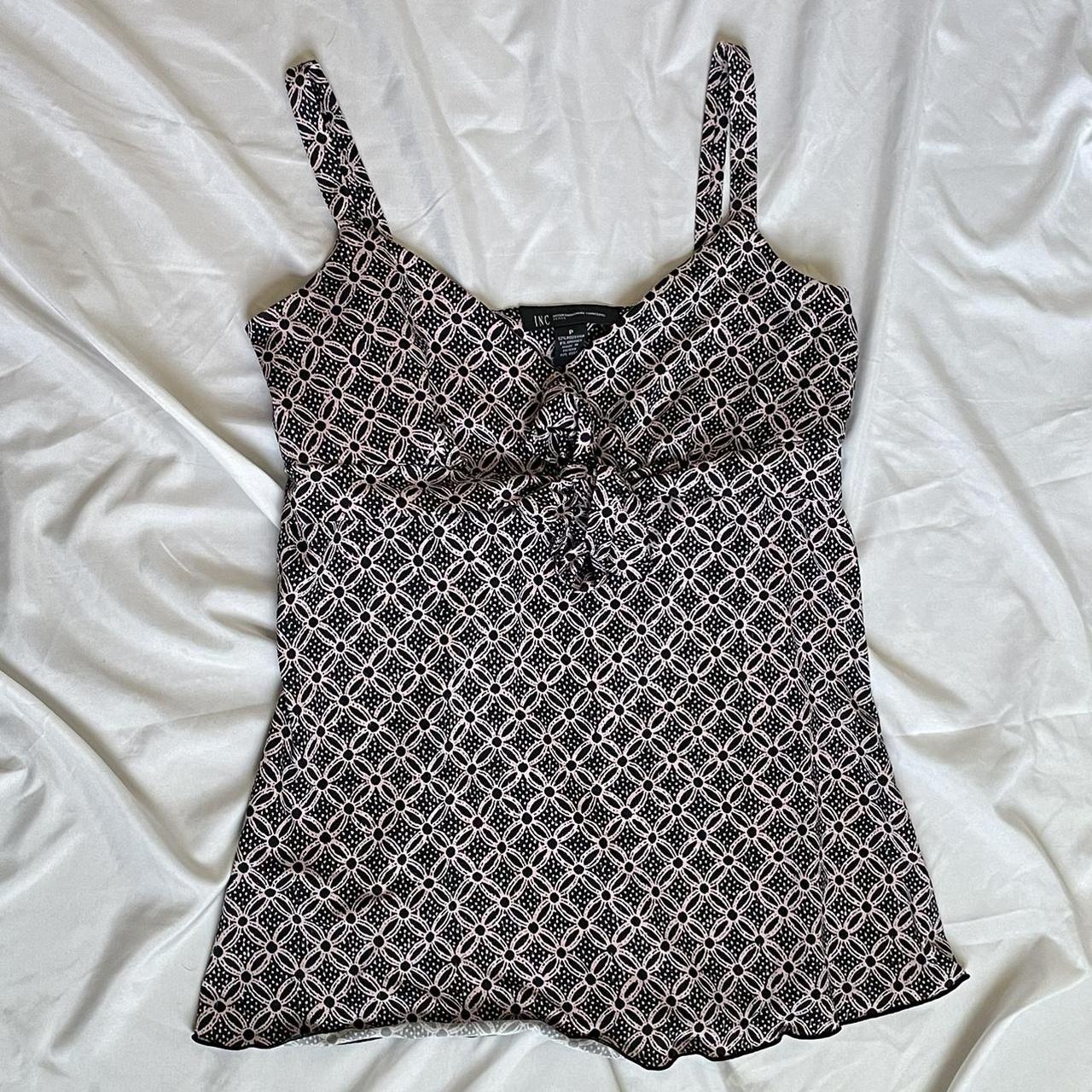 INC International Concepts Women's Pink and Black Vest