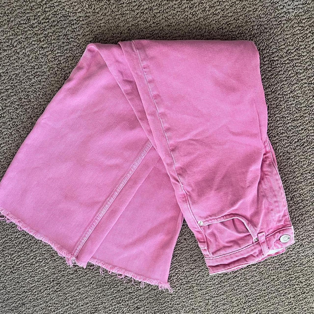 Pink Zara Jeans! These are SO flattering and... Depop