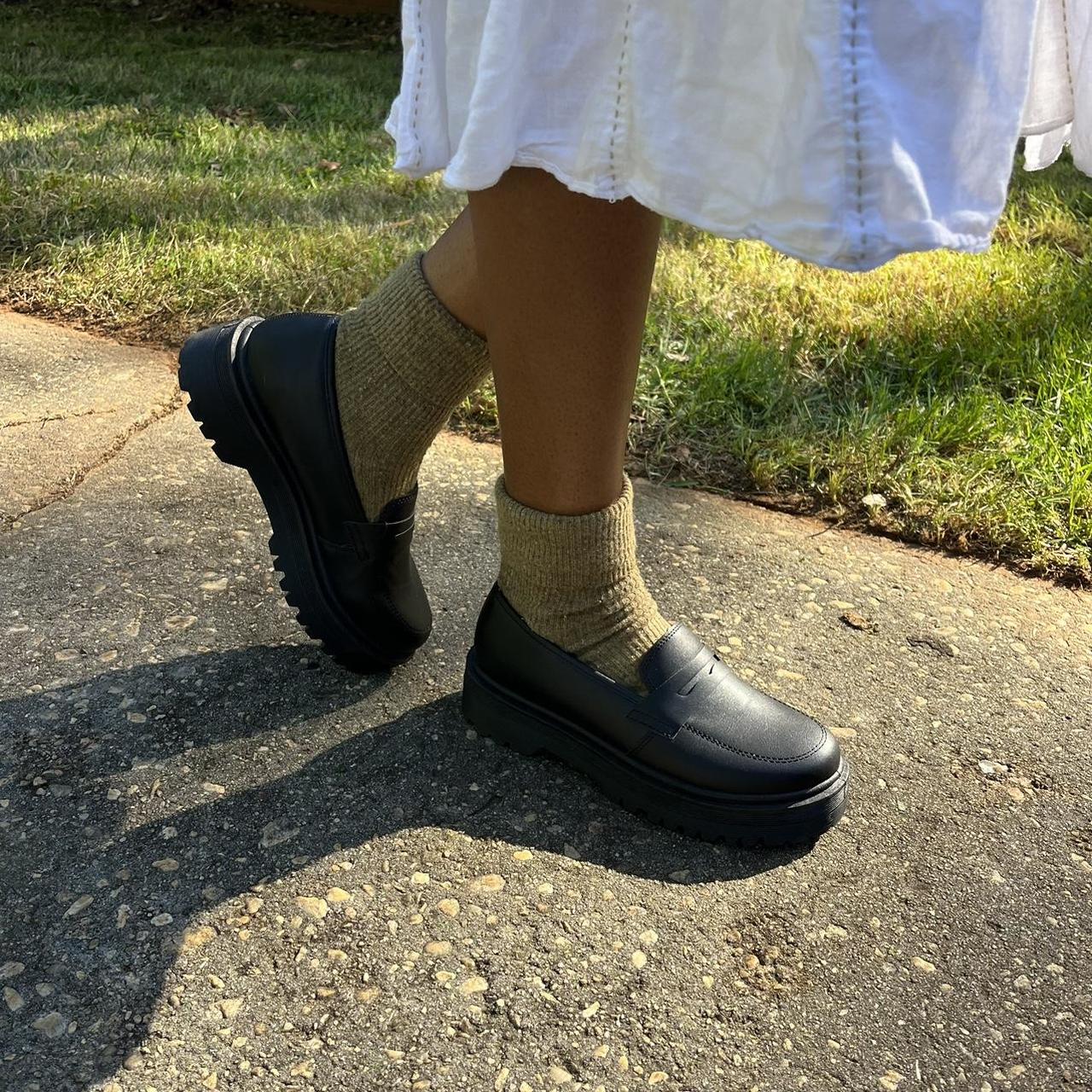 Dolls Kill Women's Black Loafers Depop