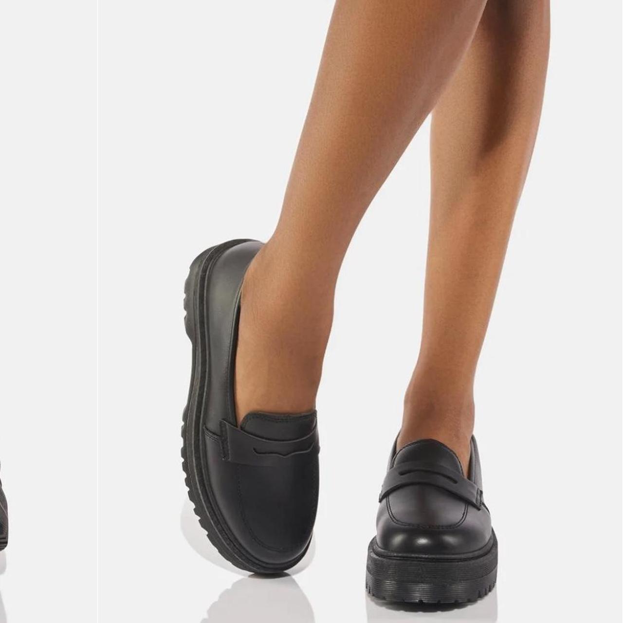 Dolls Kill Women's Black Loafers Depop