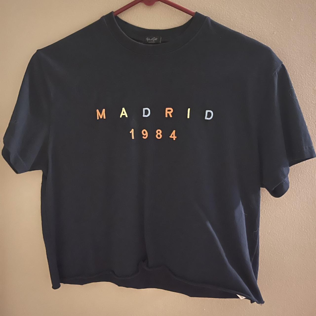 Brandy Melville navy cropped tshirt from Barcelona... Depop