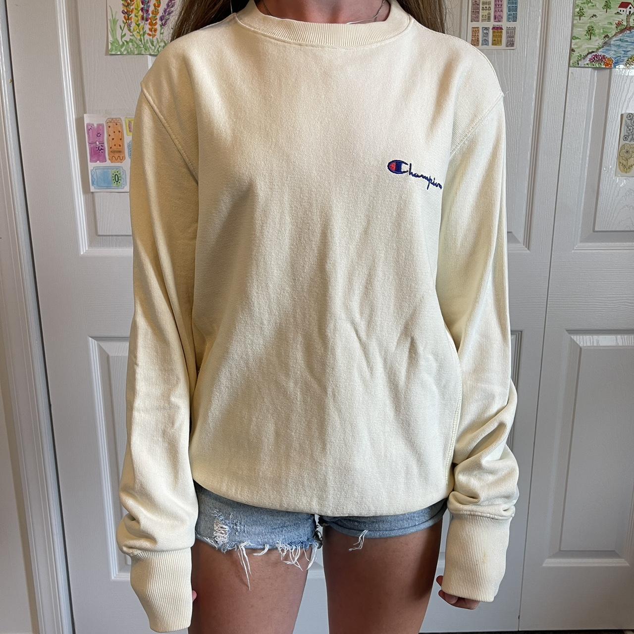 Champion hot sale sweatshirt cream