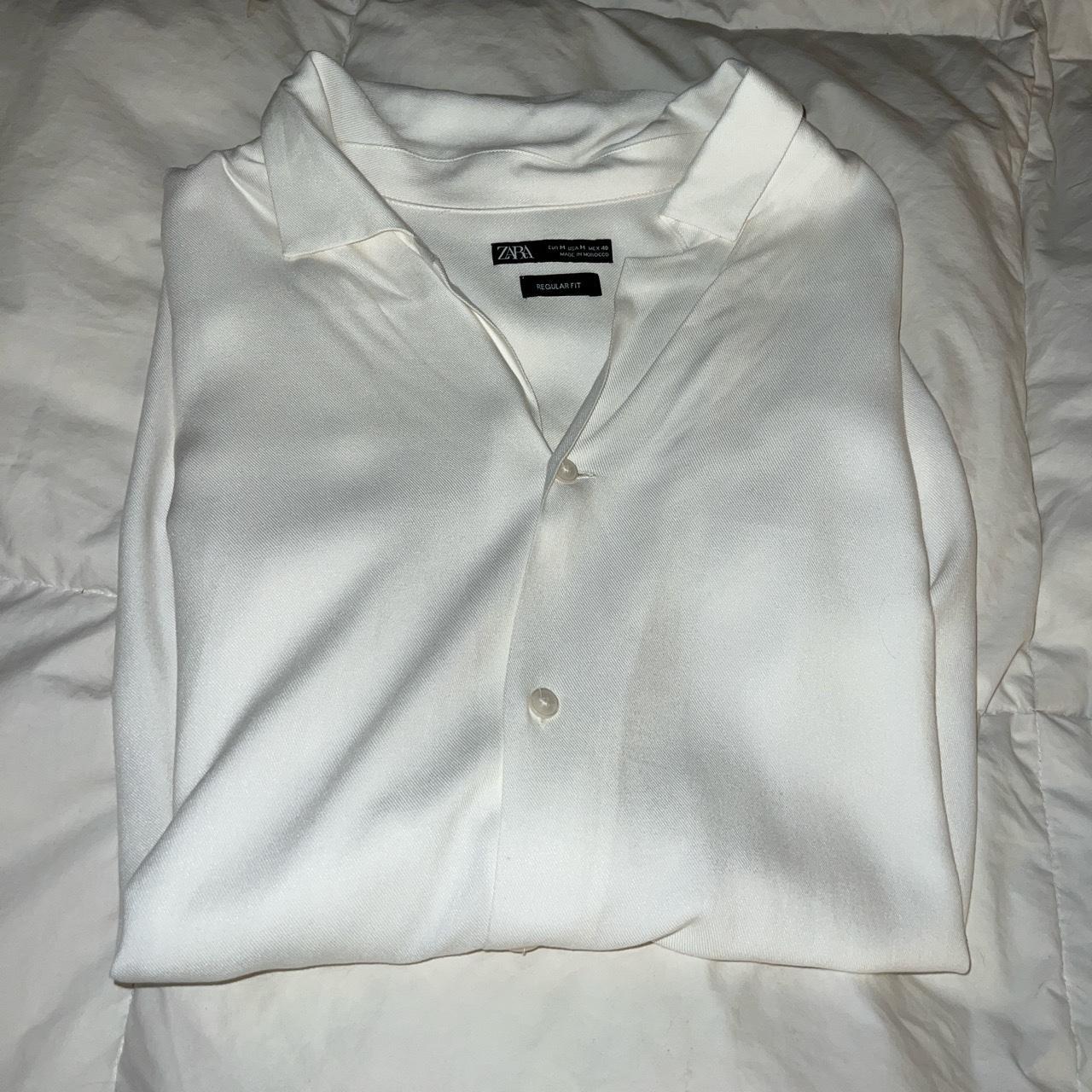 Zara Men’s Regular Fit M Button Up NWT Wrinkled From... - Depop